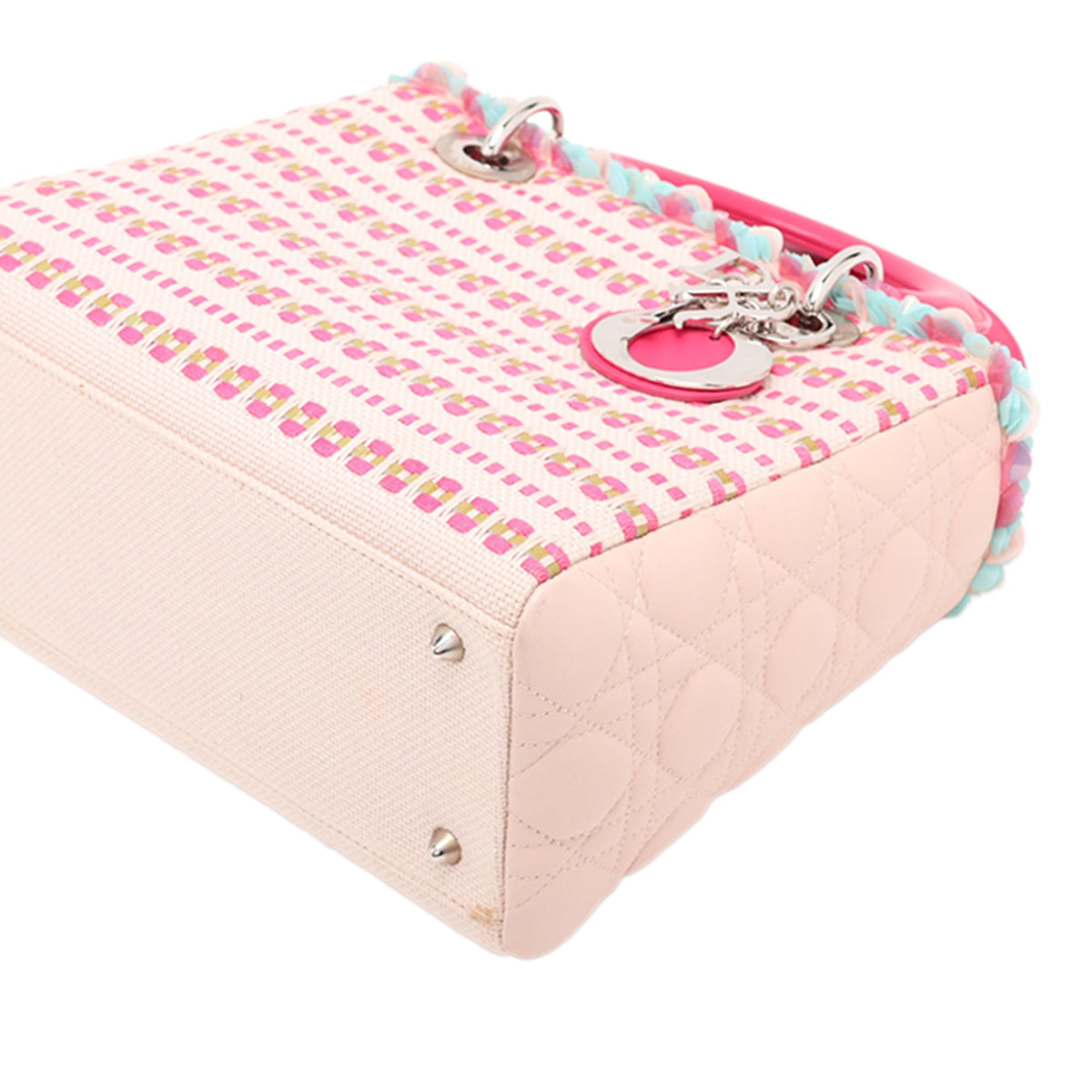 Dior Medium Canvas Lady Dior — Pink