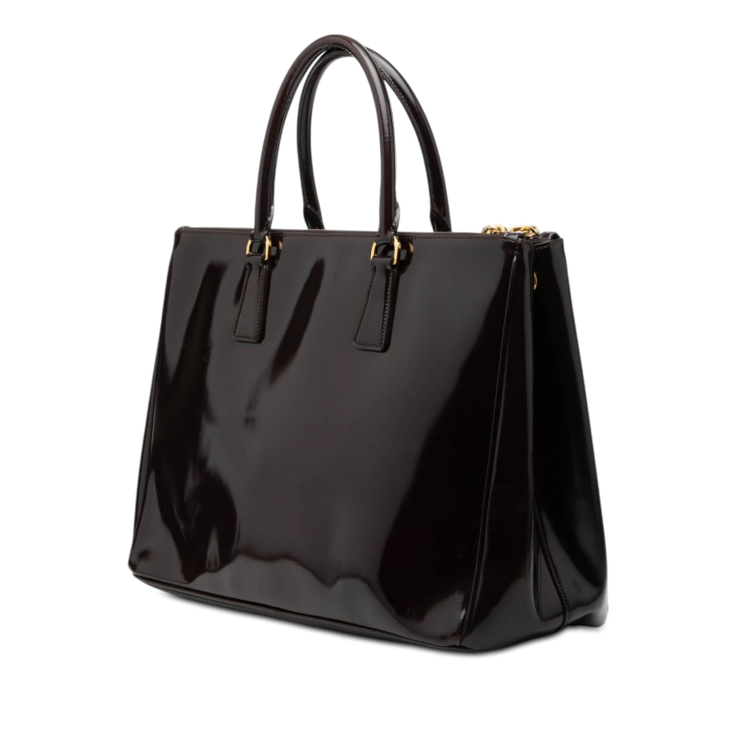 Prada Medium Spazzolato Galleria Double Zip Satchel