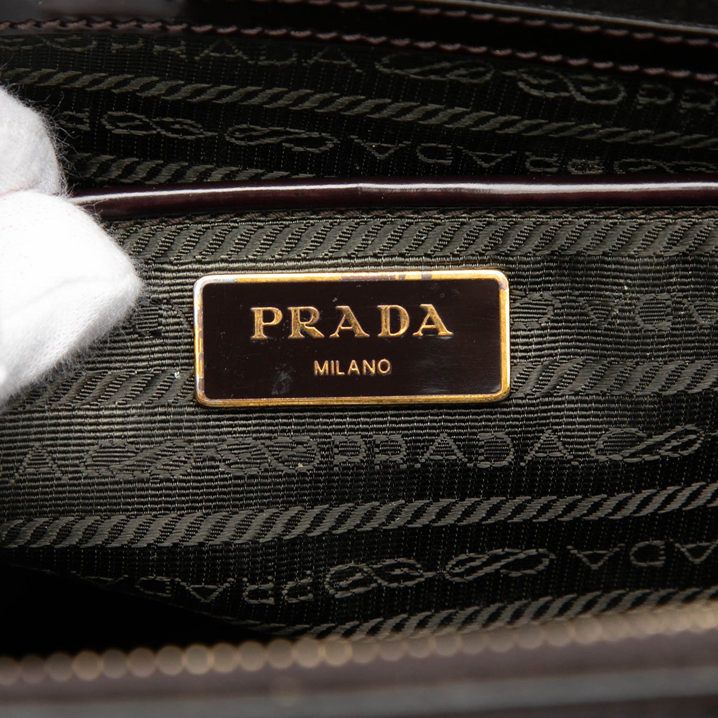 Prada Medium Spazzolato Galleria Double Zip Satchel