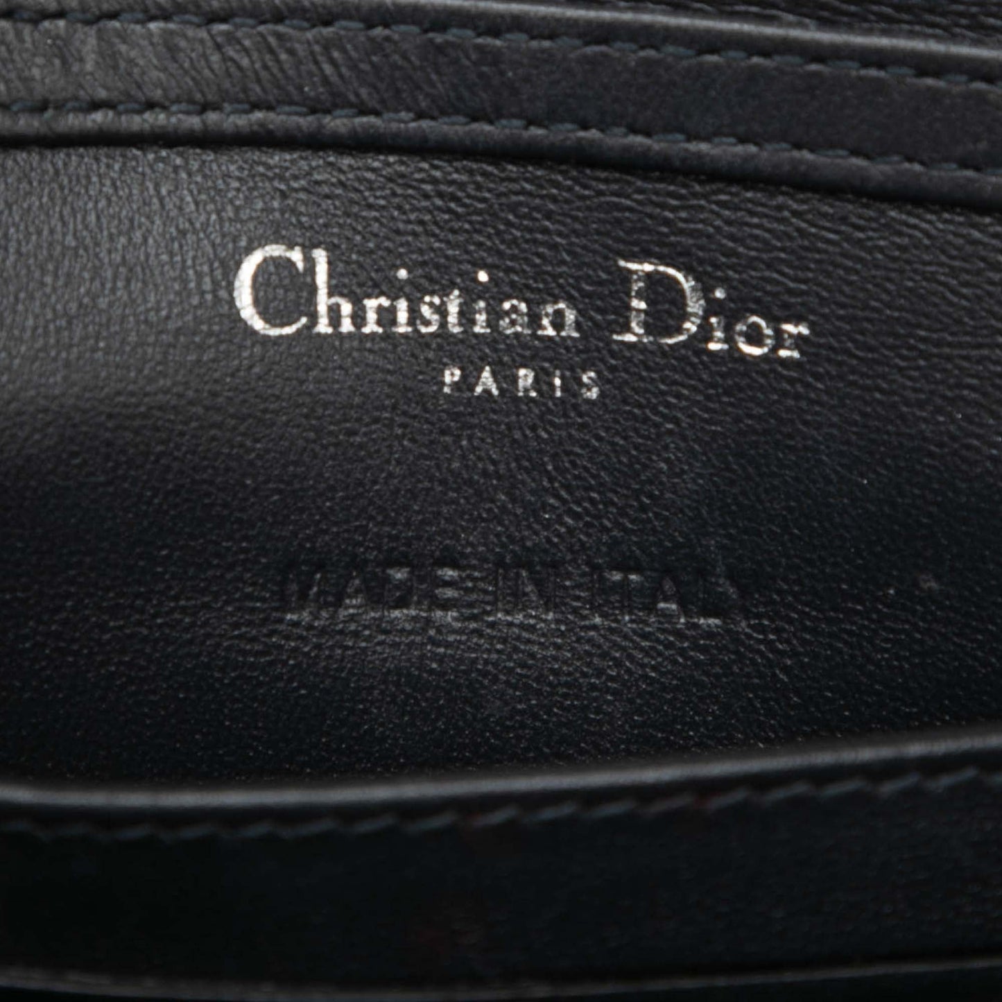 Dior Baby Metallic Patent Microcannage Diorama Flap