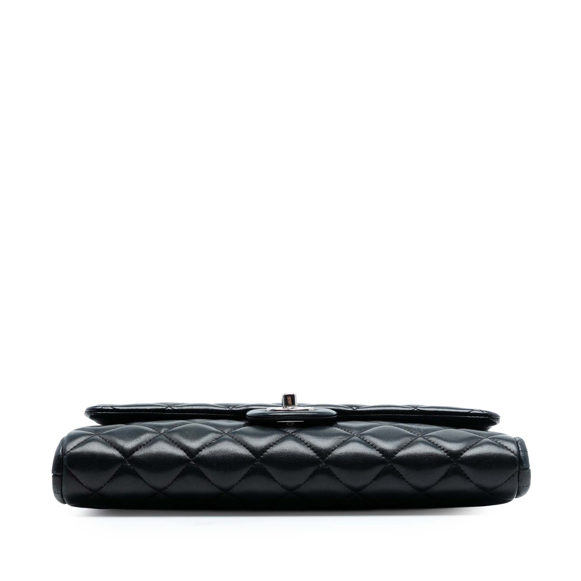 Chanel Quilted Lambskin Flap Clutch with Chain