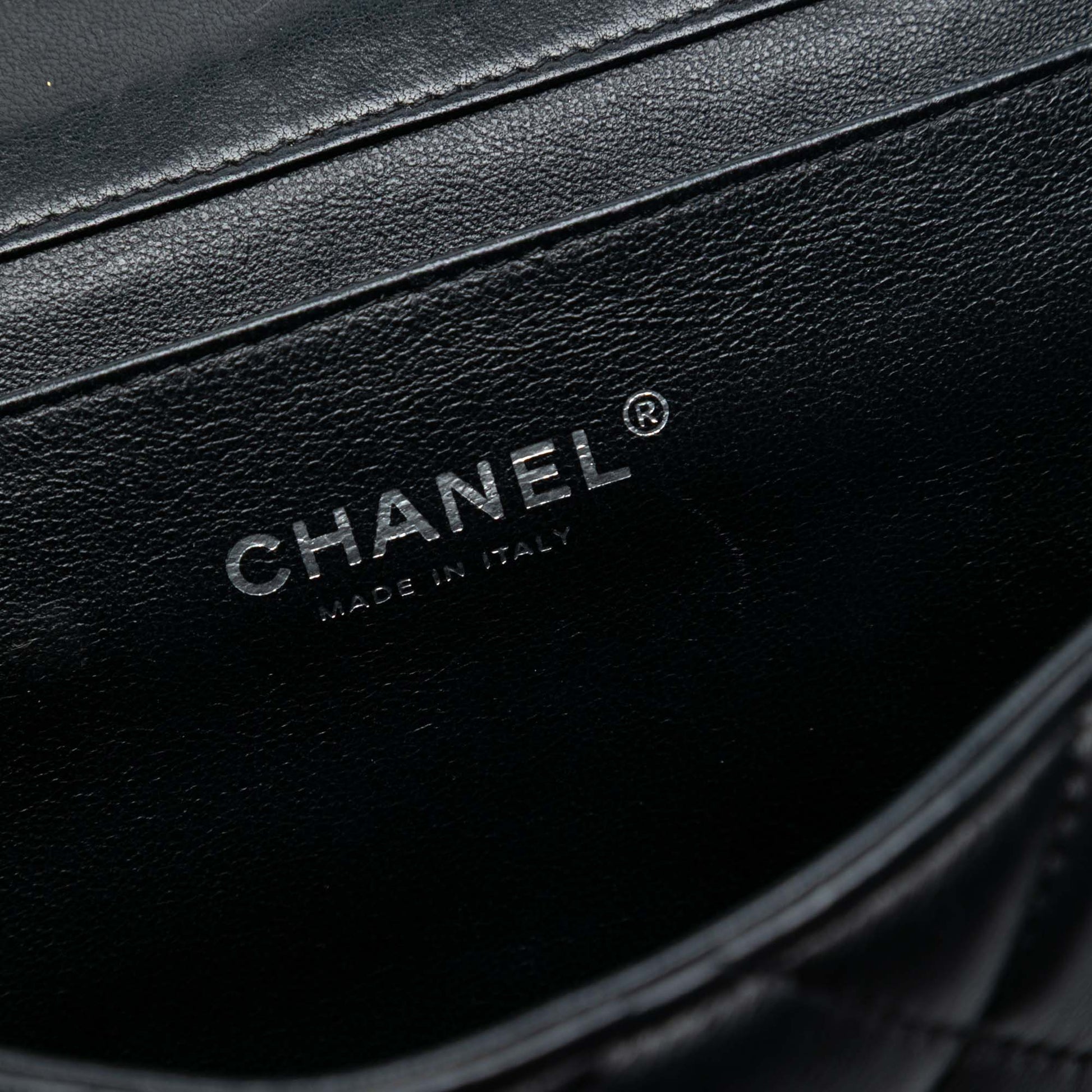 Chanel Quilted Lambskin Flap Clutch with Chain