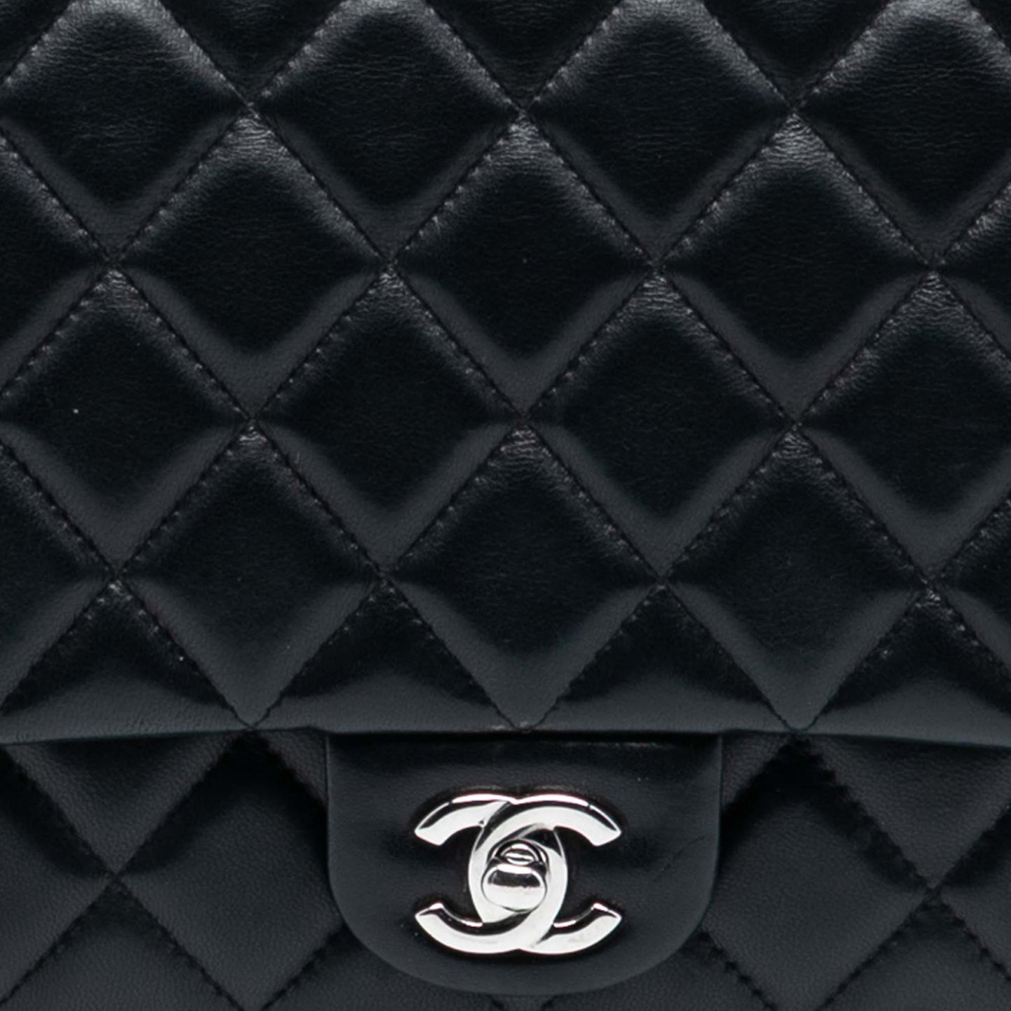 Chanel Quilted Lambskin Flap Clutch with Chain