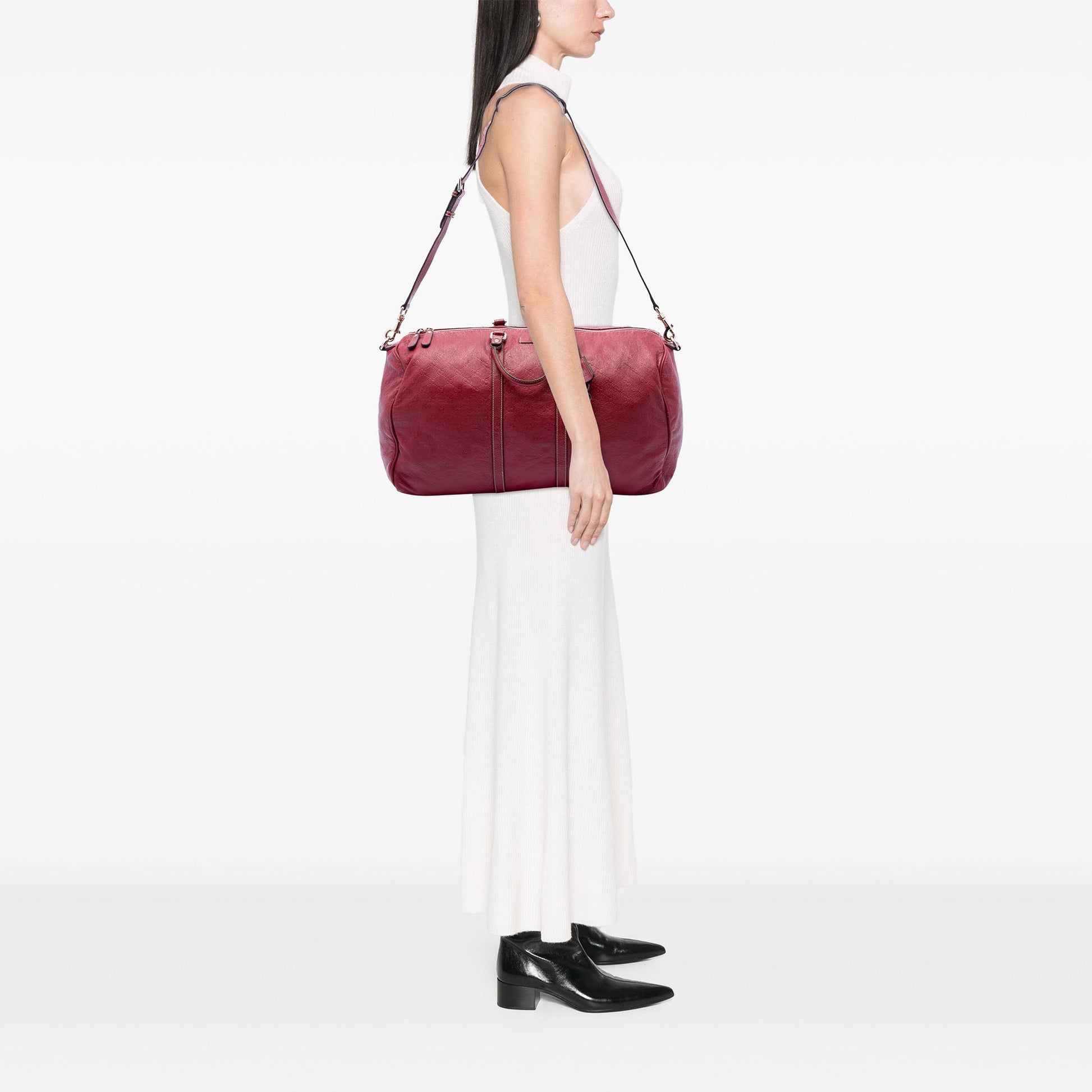 Gucci Large Guccissima Carry On Duffle Bag