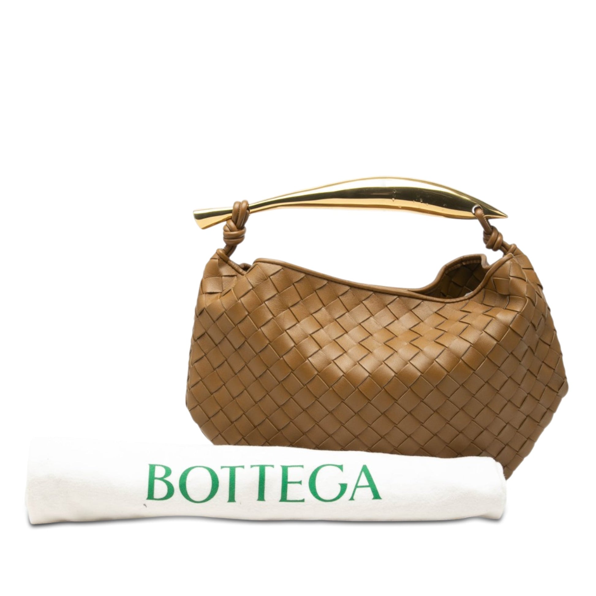 Bottega Veneta Lambskin Intrecciato Sardine Satchel