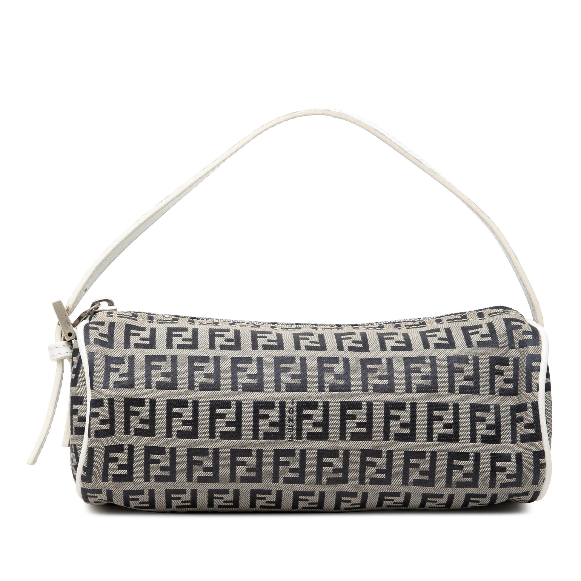 Fendi Zucchino Canvas Barrel Pochette