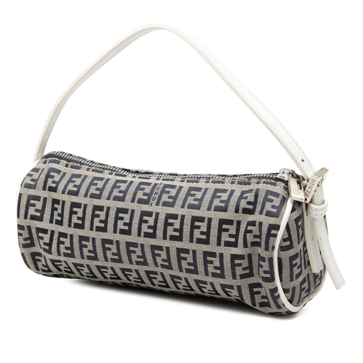Fendi Zucchino Canvas Barrel Pochette