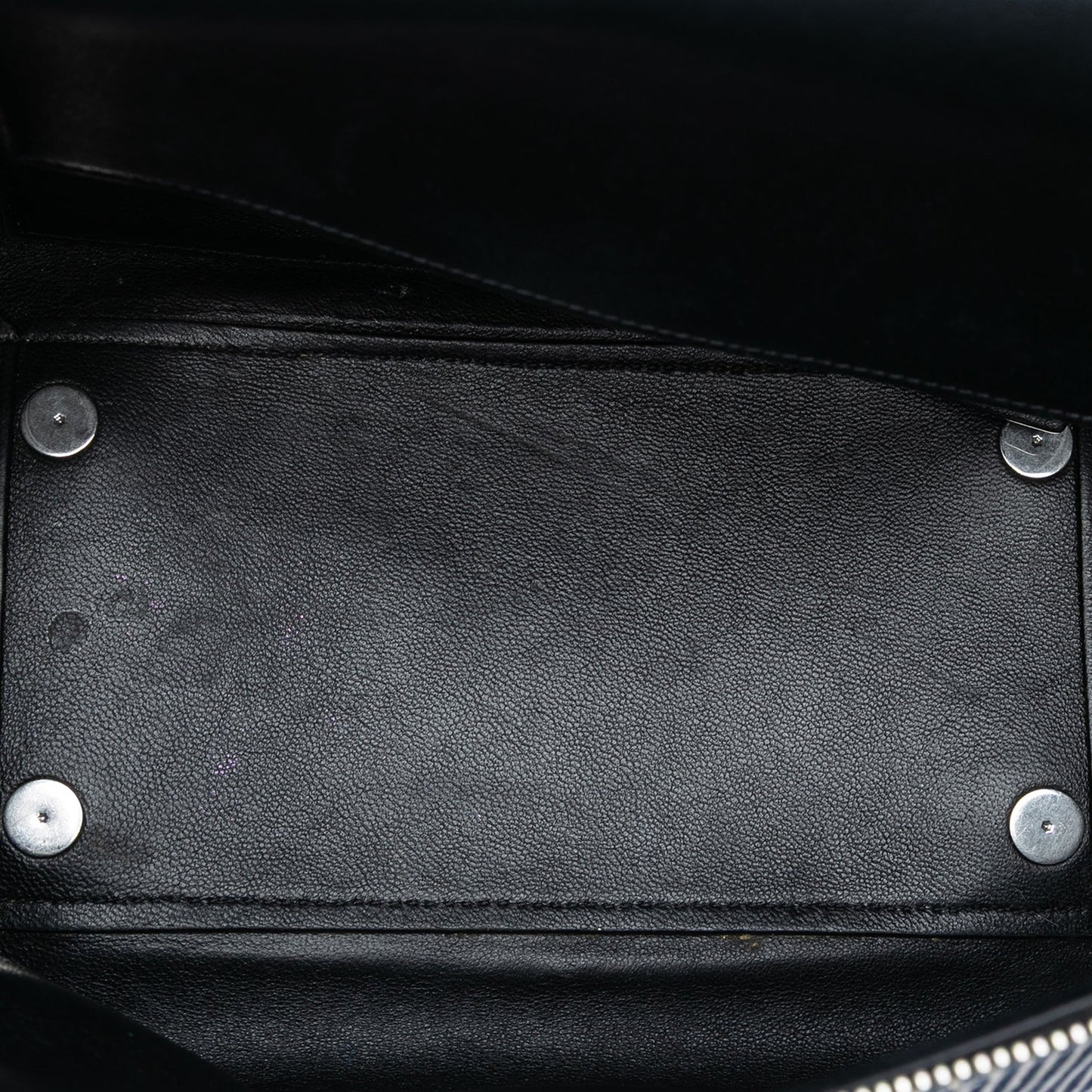 Celine Mini Striped Canvas and Leather Belt Bag
