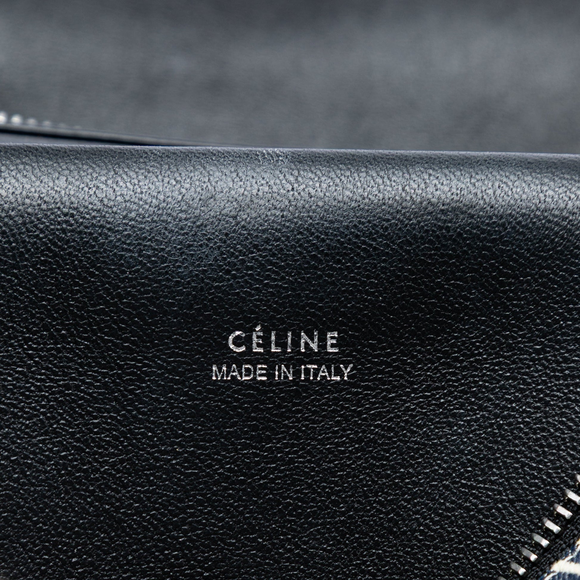 Celine Mini Striped Canvas and Leather Belt Bag