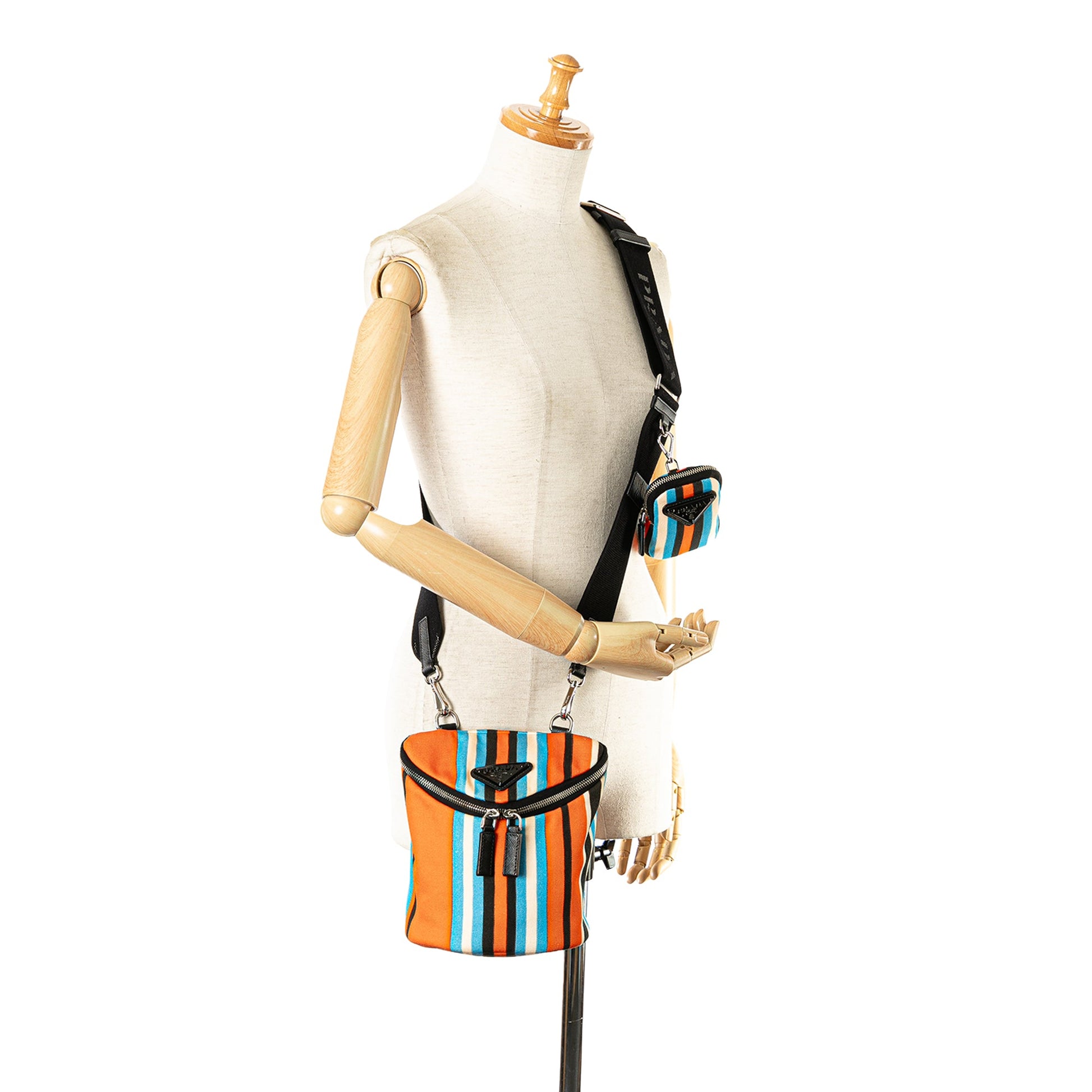 Prada Canvas Canapa Baiadera Crossbody