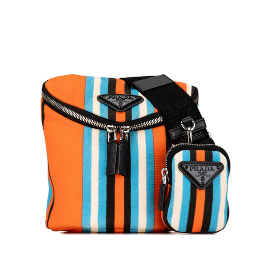 Prada Canvas Canapa Baiadera Crossbody