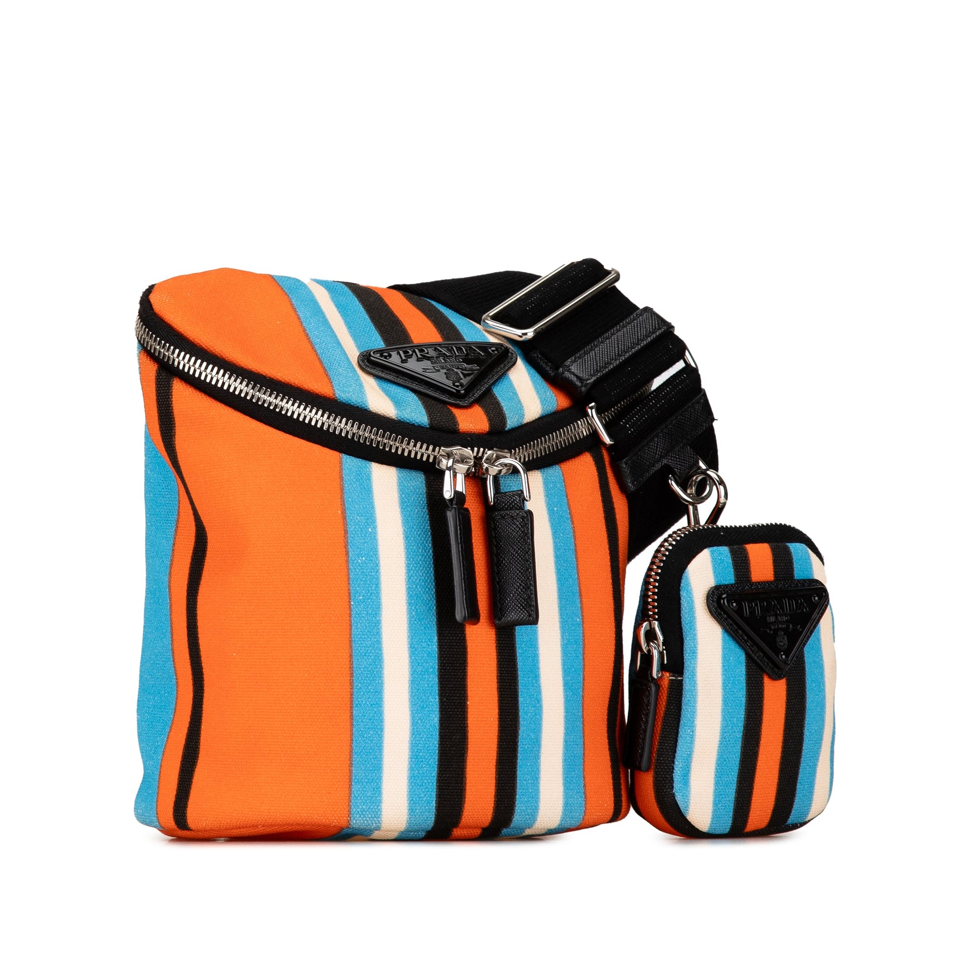 Prada Canvas Canapa Baiadera Crossbody