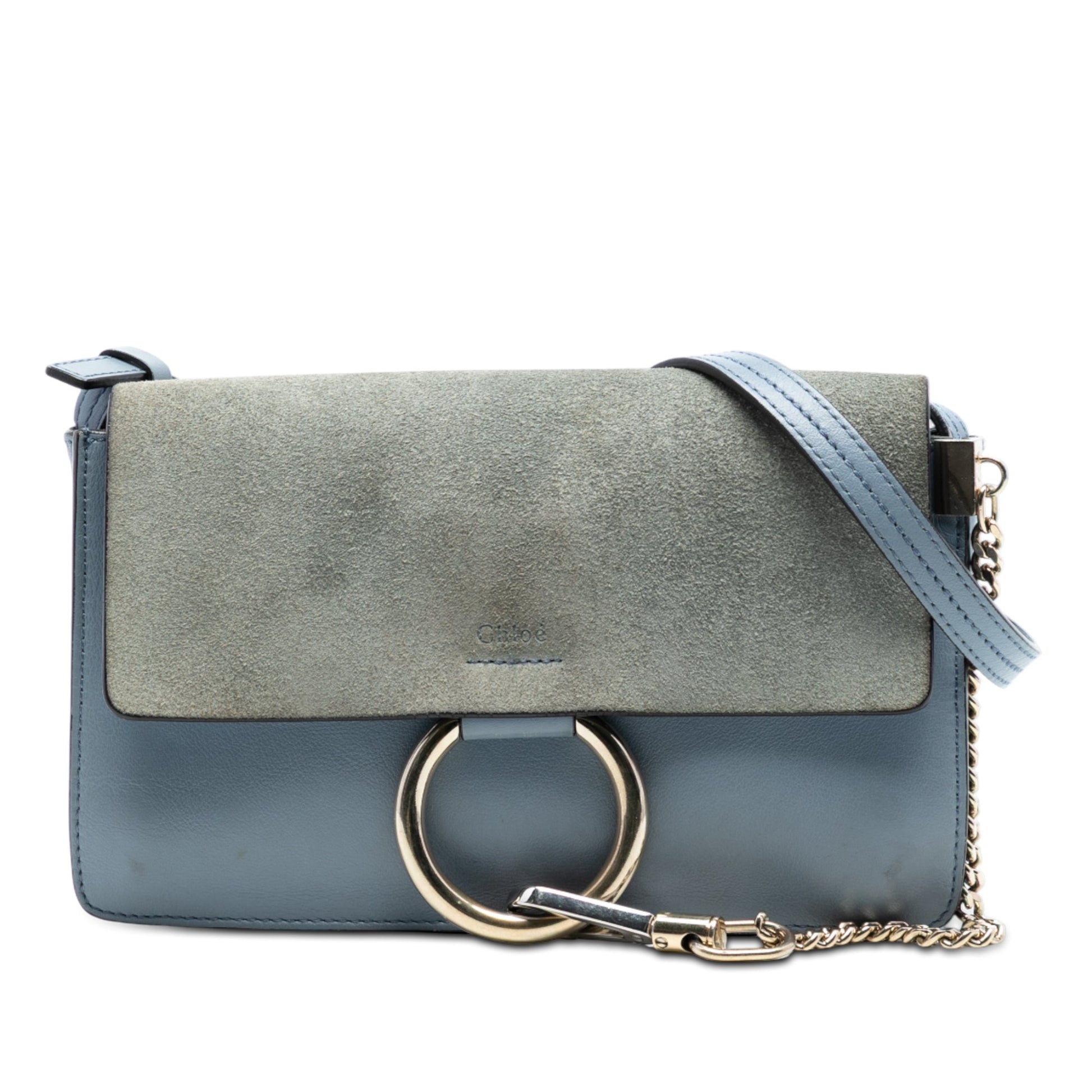 Chloé Small Suede and Calfskin Faye Crossbody
