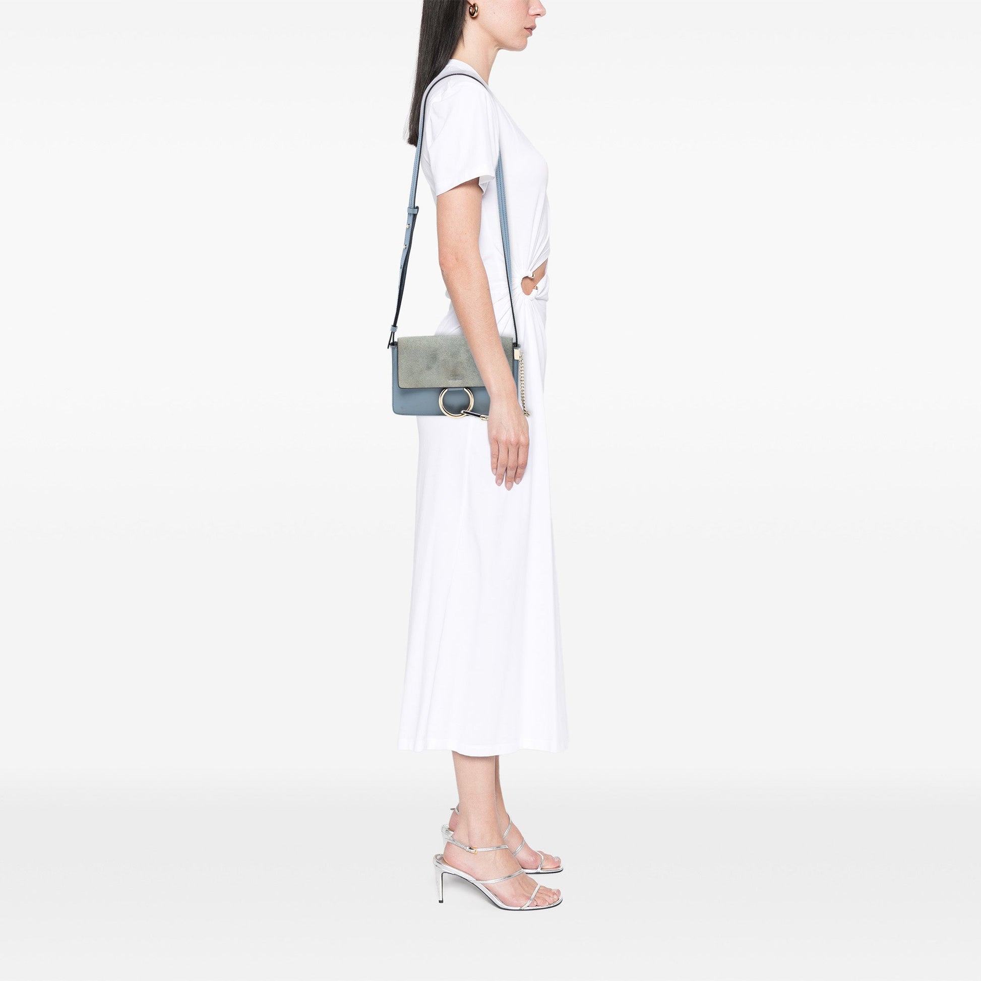 Chloé Small Suede and Calfskin Faye Crossbody