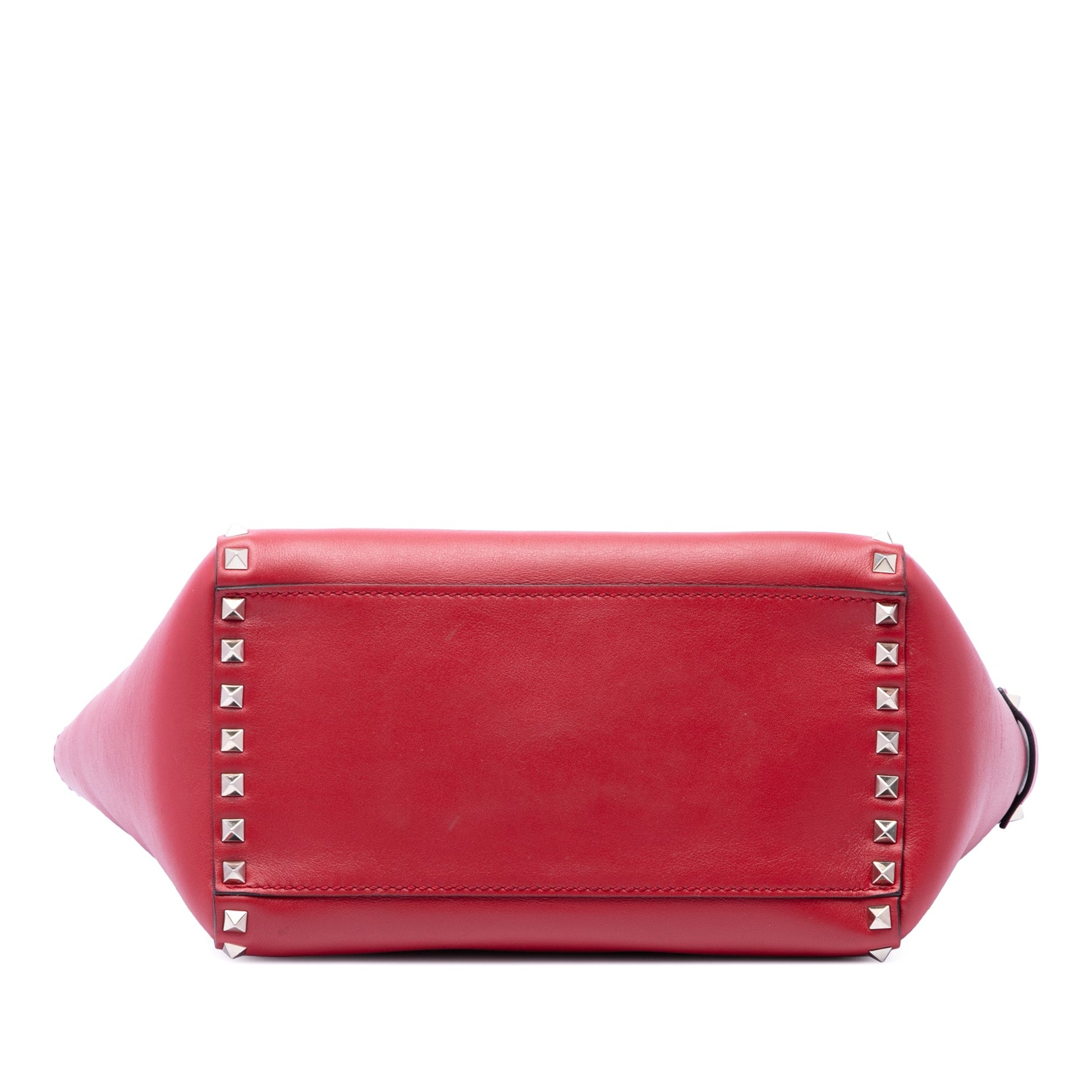 Valentino Small Leather Rockstud Trapeze Satchel