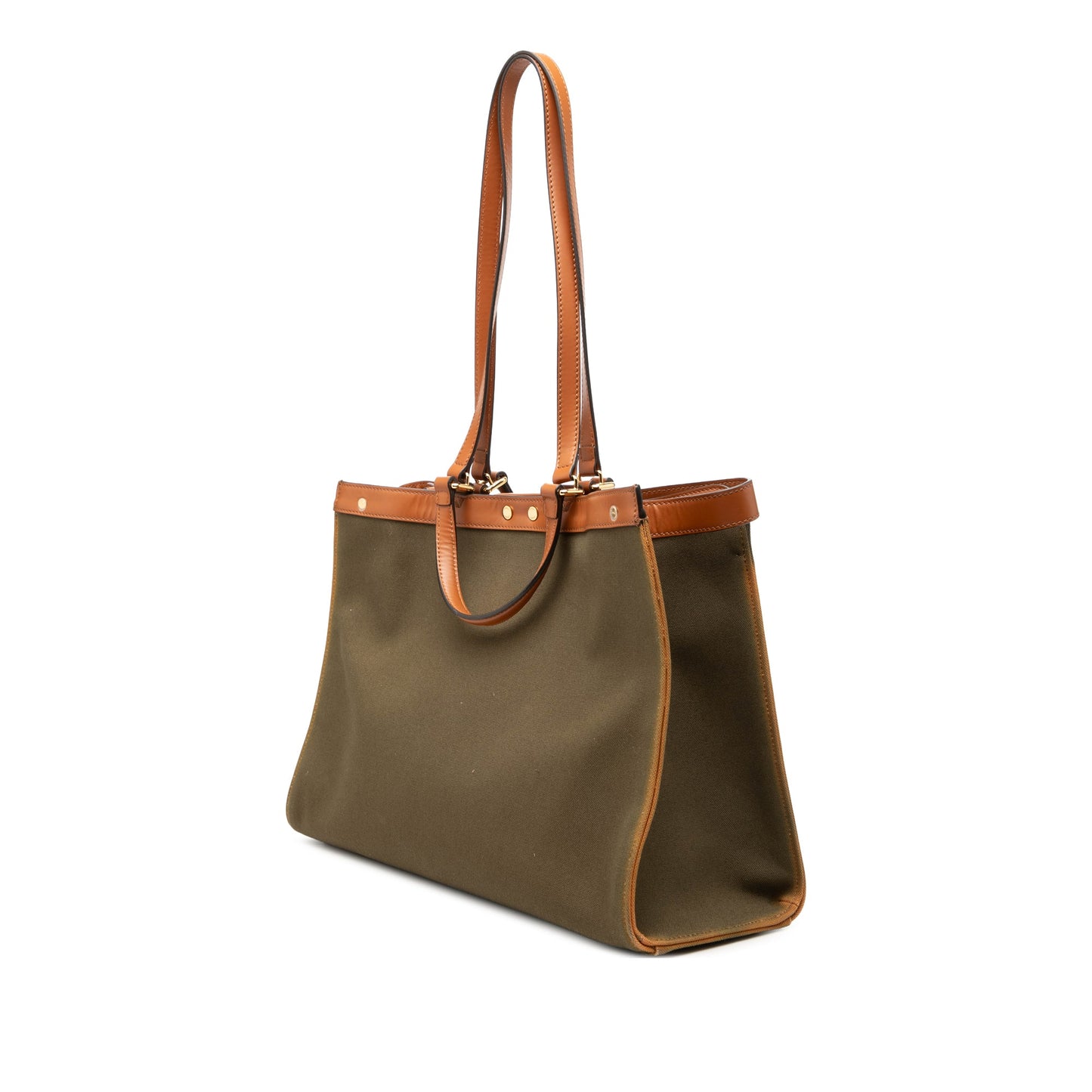 Fendi Zucca Embroidered Canvas Peekaboo X Tote