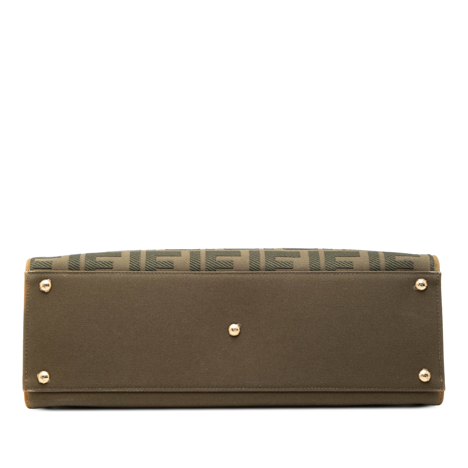 Fendi Zucca Embroidered Canvas Peekaboo X Tote