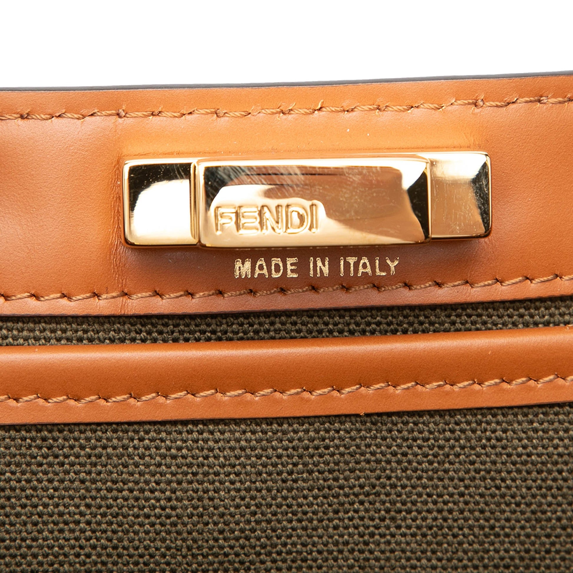 Fendi Zucca Embroidered Canvas Peekaboo X Tote