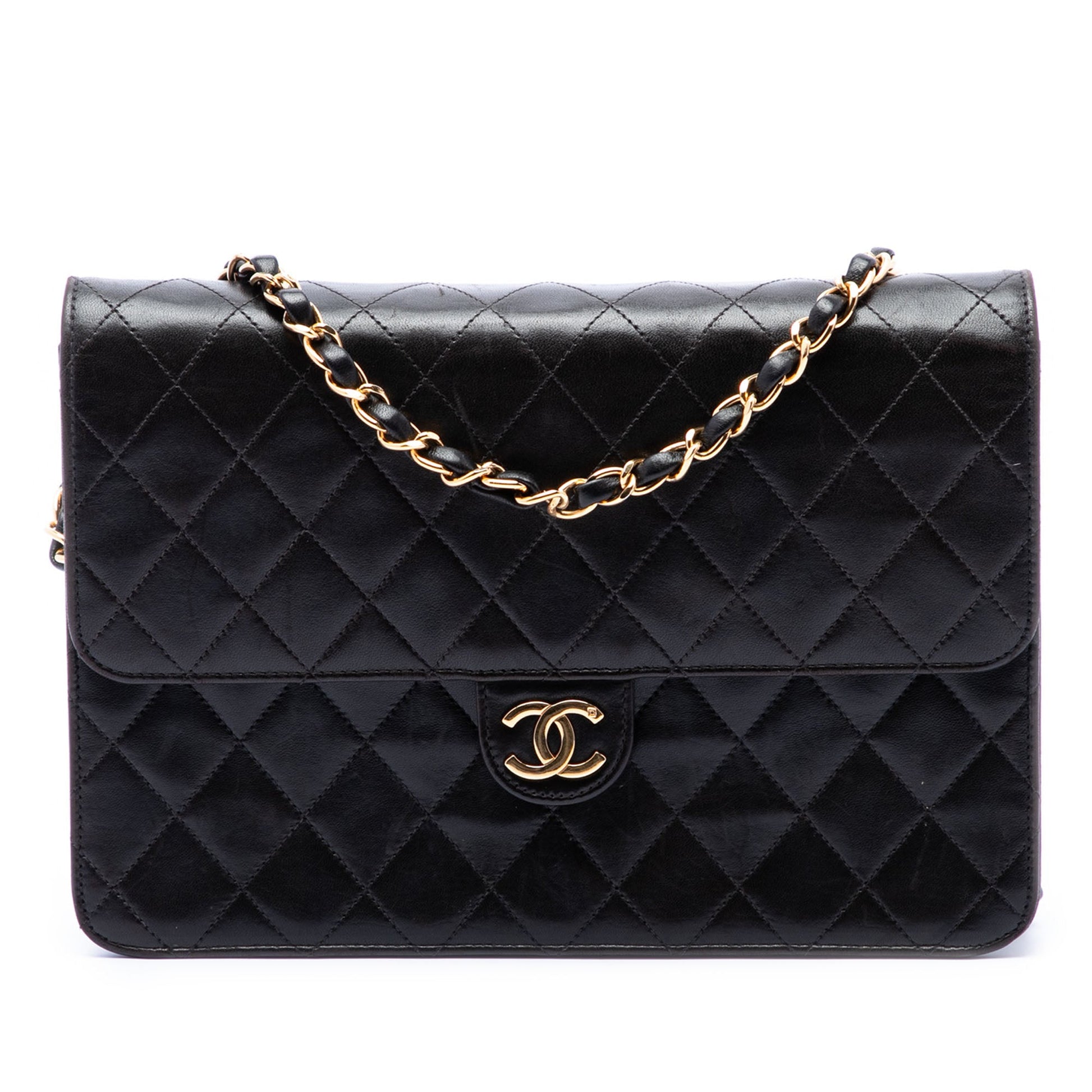 Chanel Medium CC Quilted Lambskin Single Flap