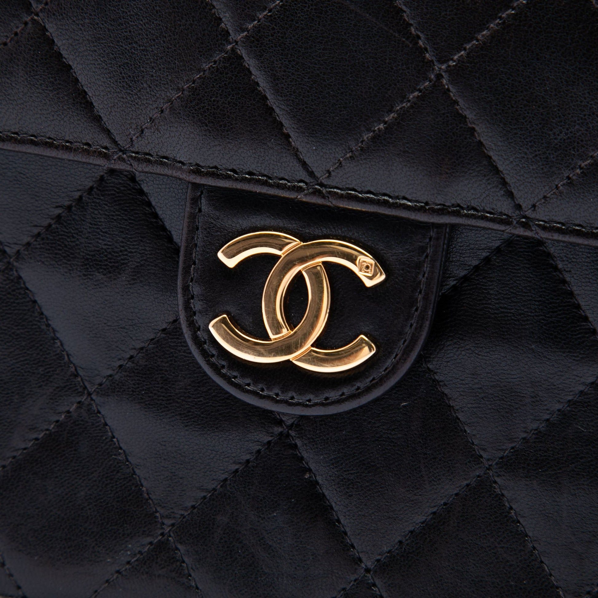 Chanel Medium CC Quilted Lambskin Single Flap