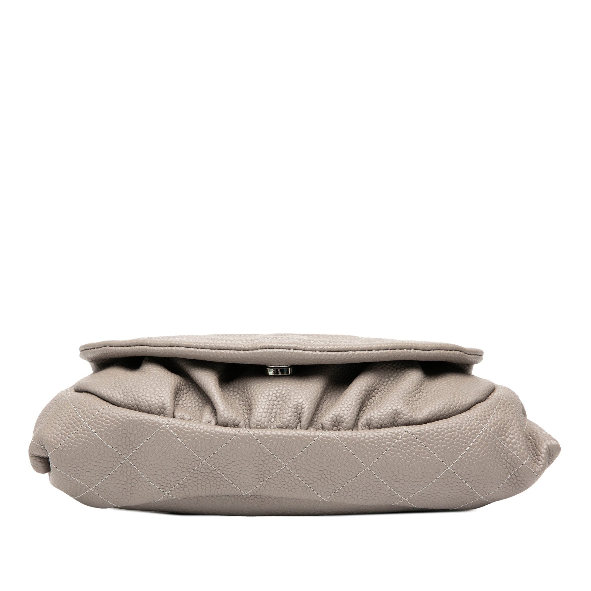 Chanel CC Caviar Half Moon Wallet on Chain
