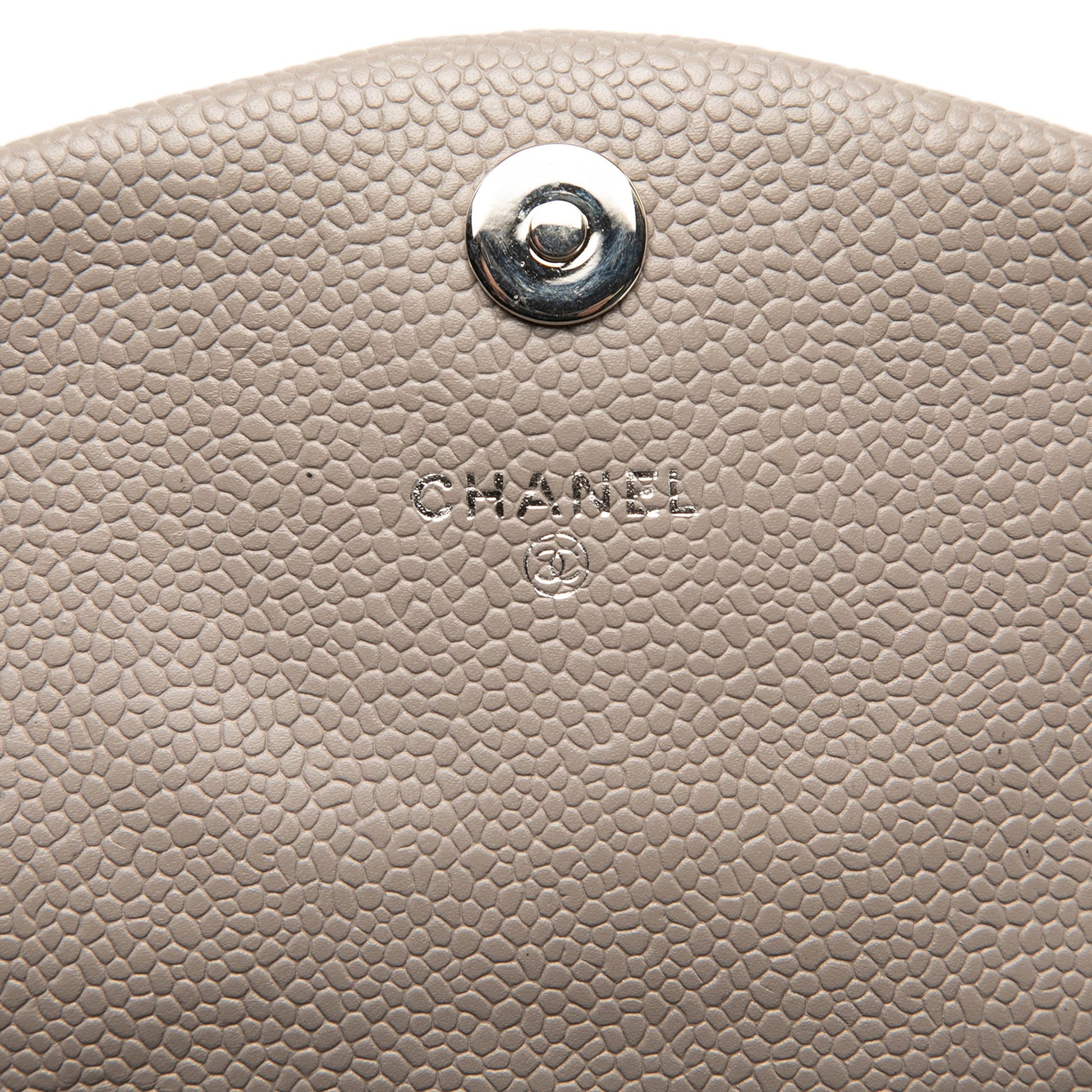 Chanel CC Caviar Half Moon Wallet on Chain