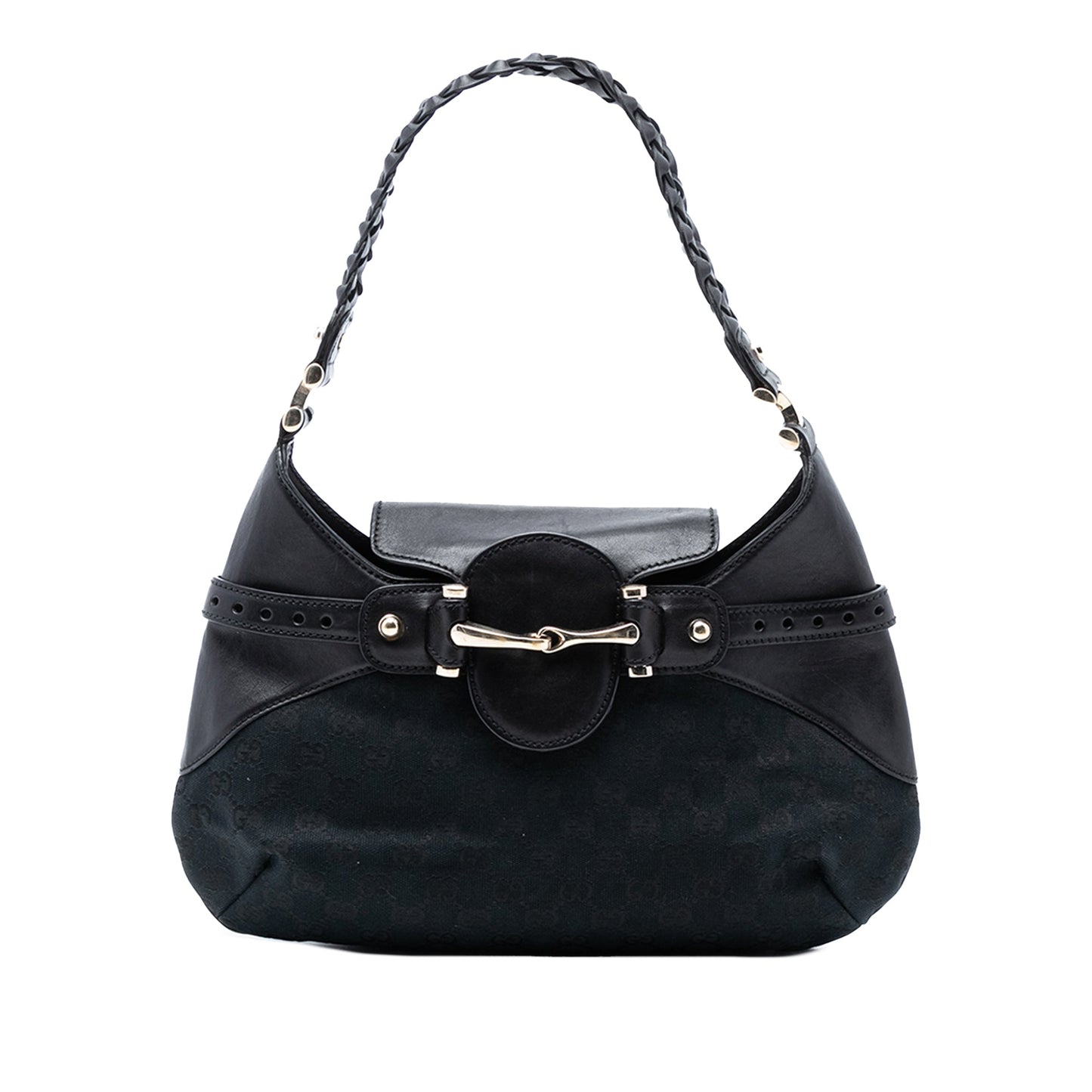 Gucci GG Canvas Horsebit Hobo
