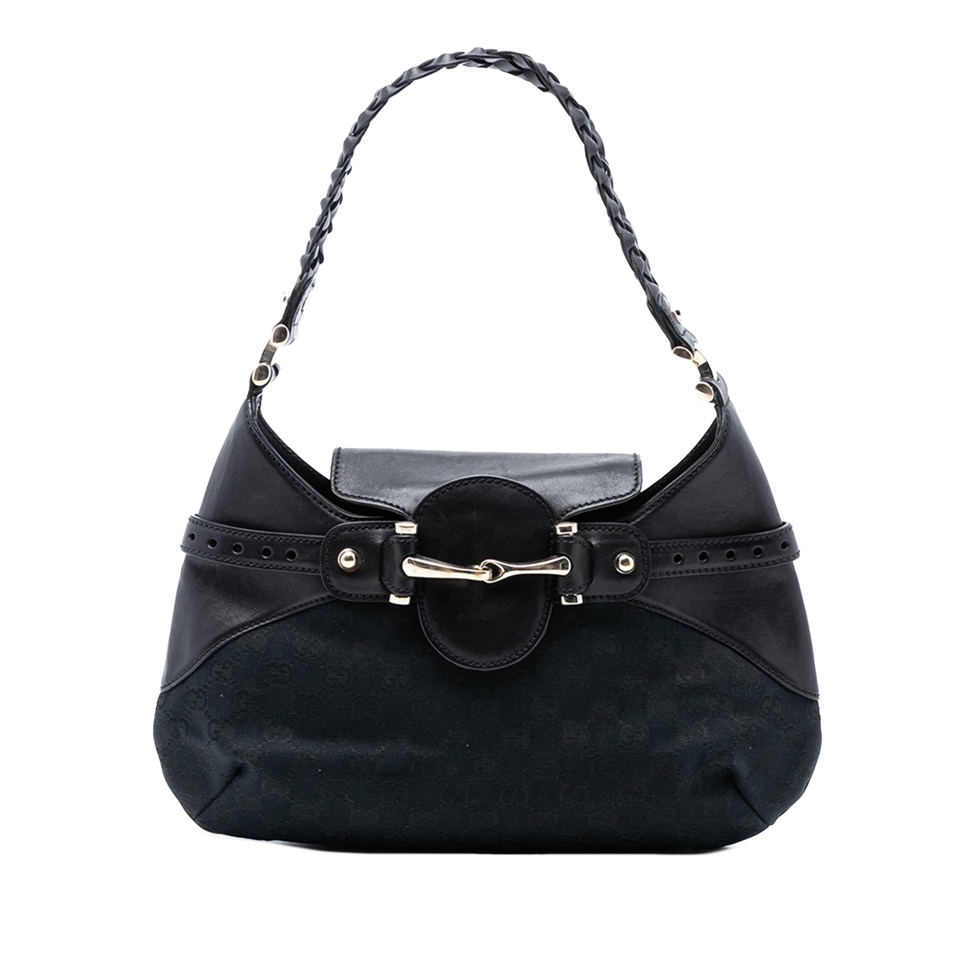 Gucci GG Canvas Horsebit Hobo