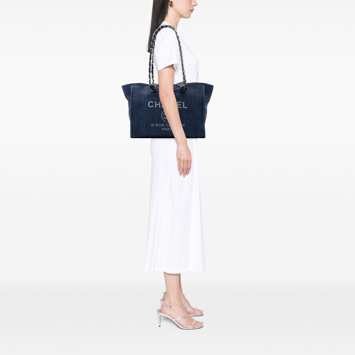 Chanel Medium Canvas Deauville Tote