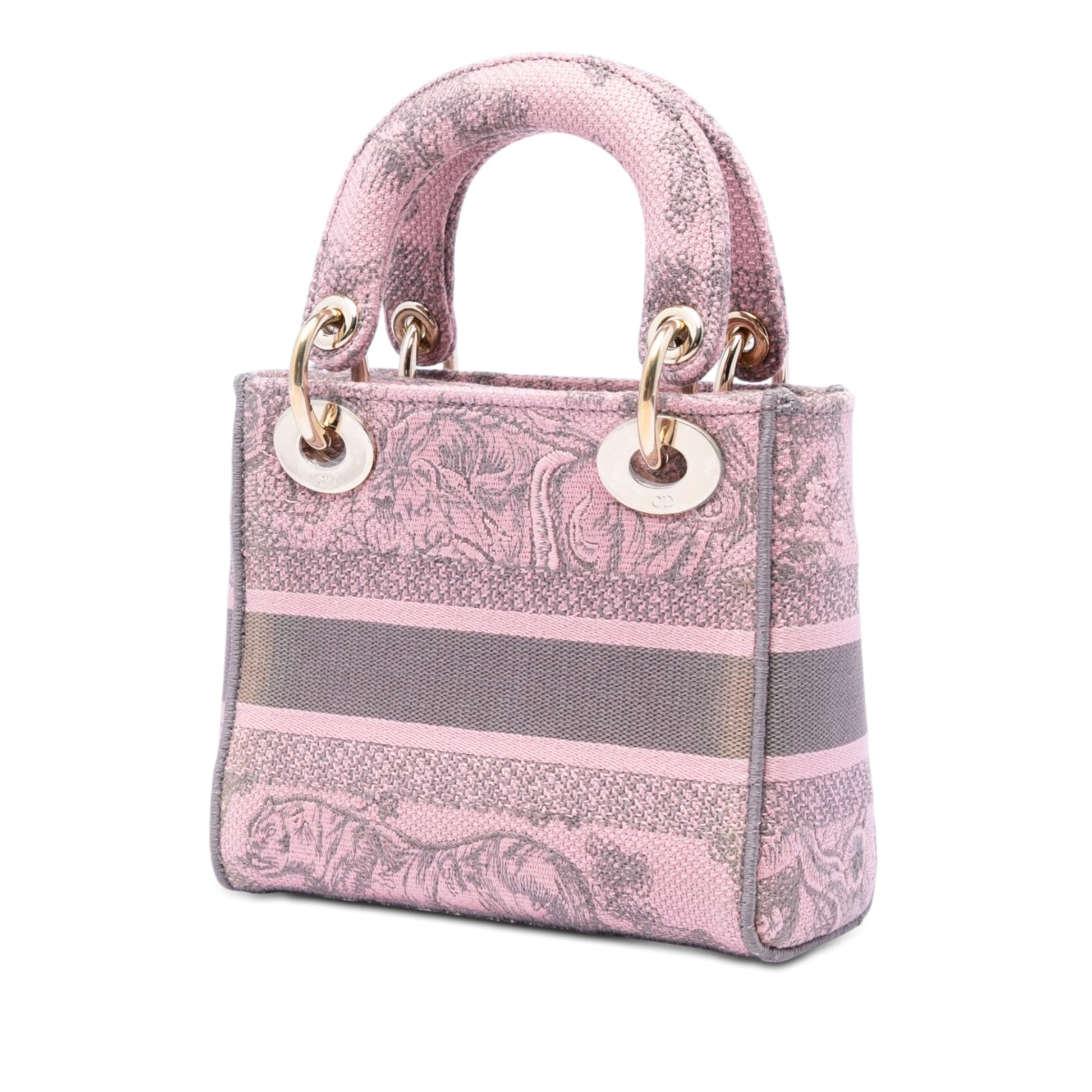 Dior Mini Embroidered Canvas Toile De Jouy Lady D Lite