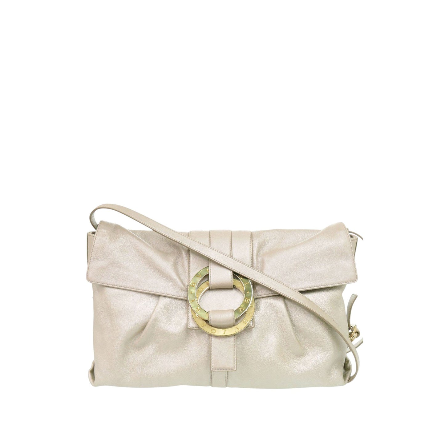 Bvlgari Metallic Calfskin Chandra Flap Crossbody