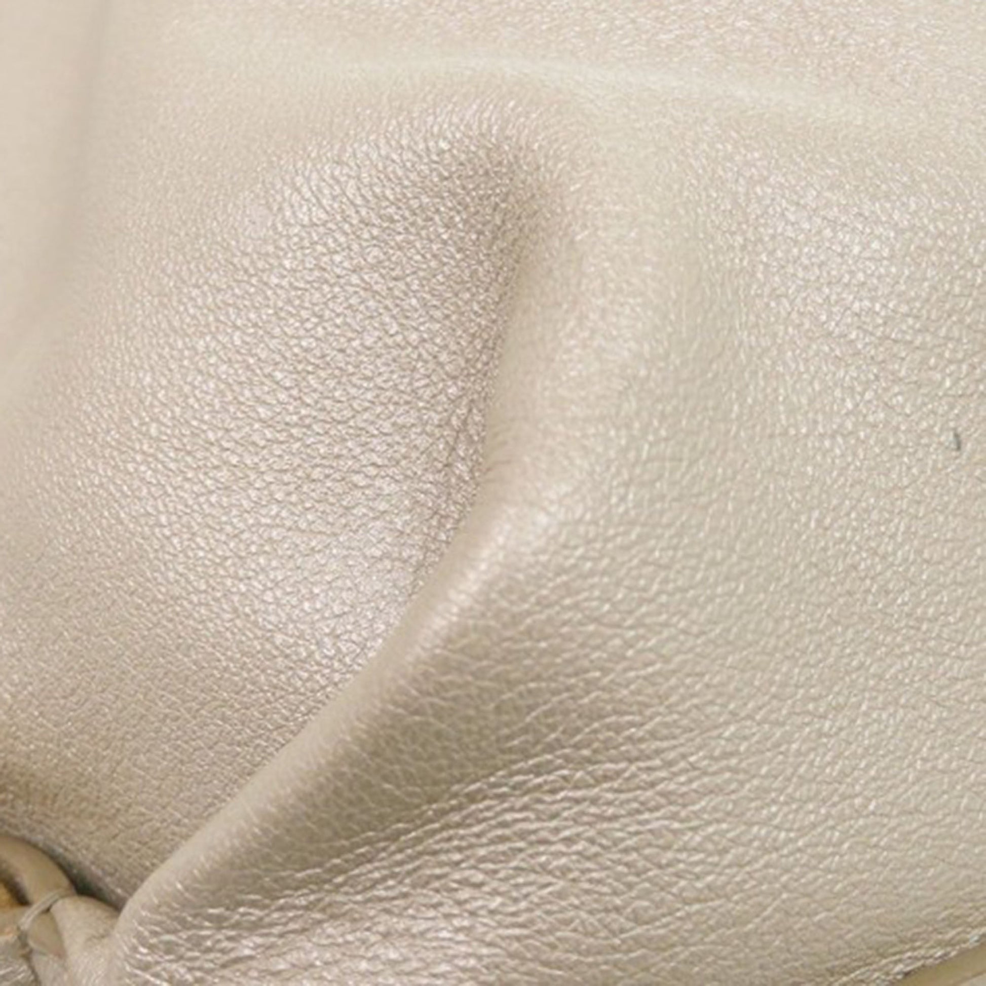 Bvlgari Metallic Calfskin Chandra Flap Crossbody