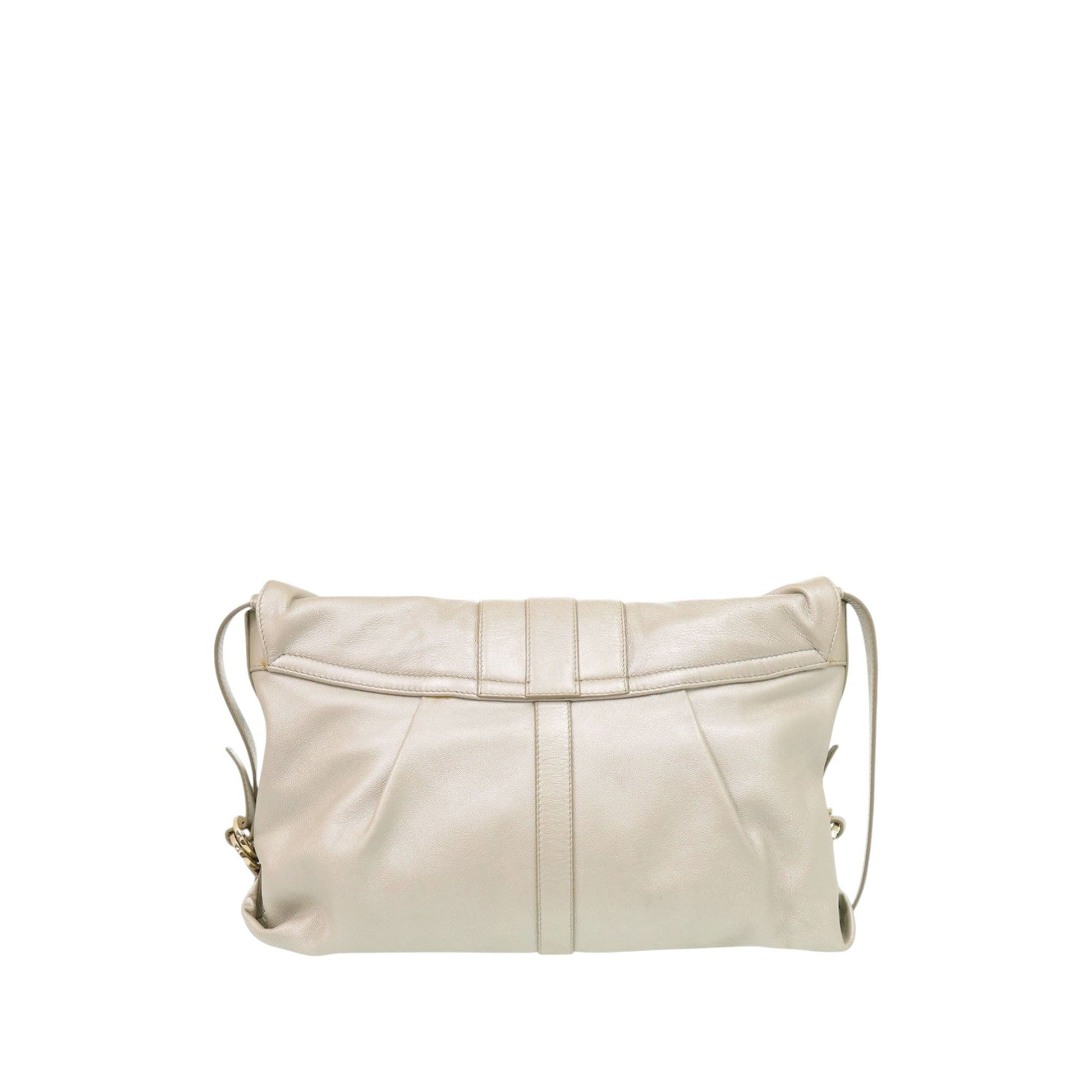 Bvlgari Metallic Calfskin Chandra Flap Crossbody