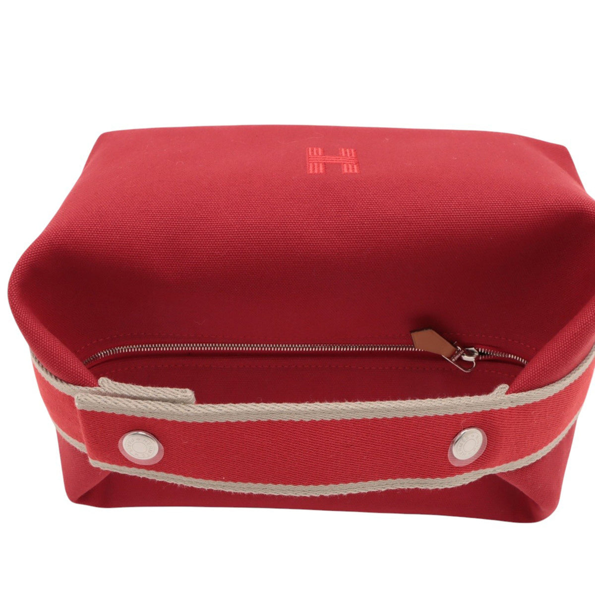 Hermès Large Toile Bride A Brac Case