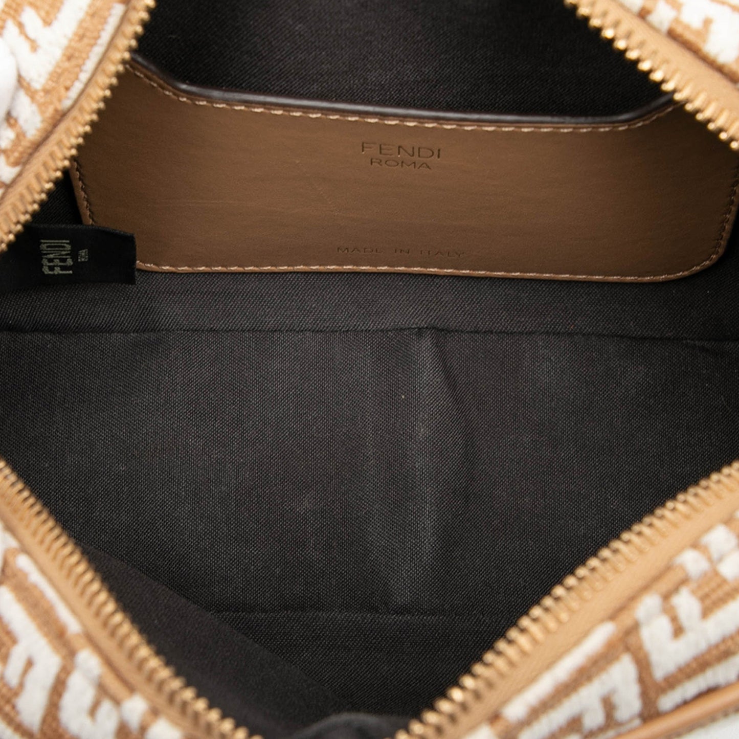 Fendi Mini Raffia FF 1974 Camera Bag