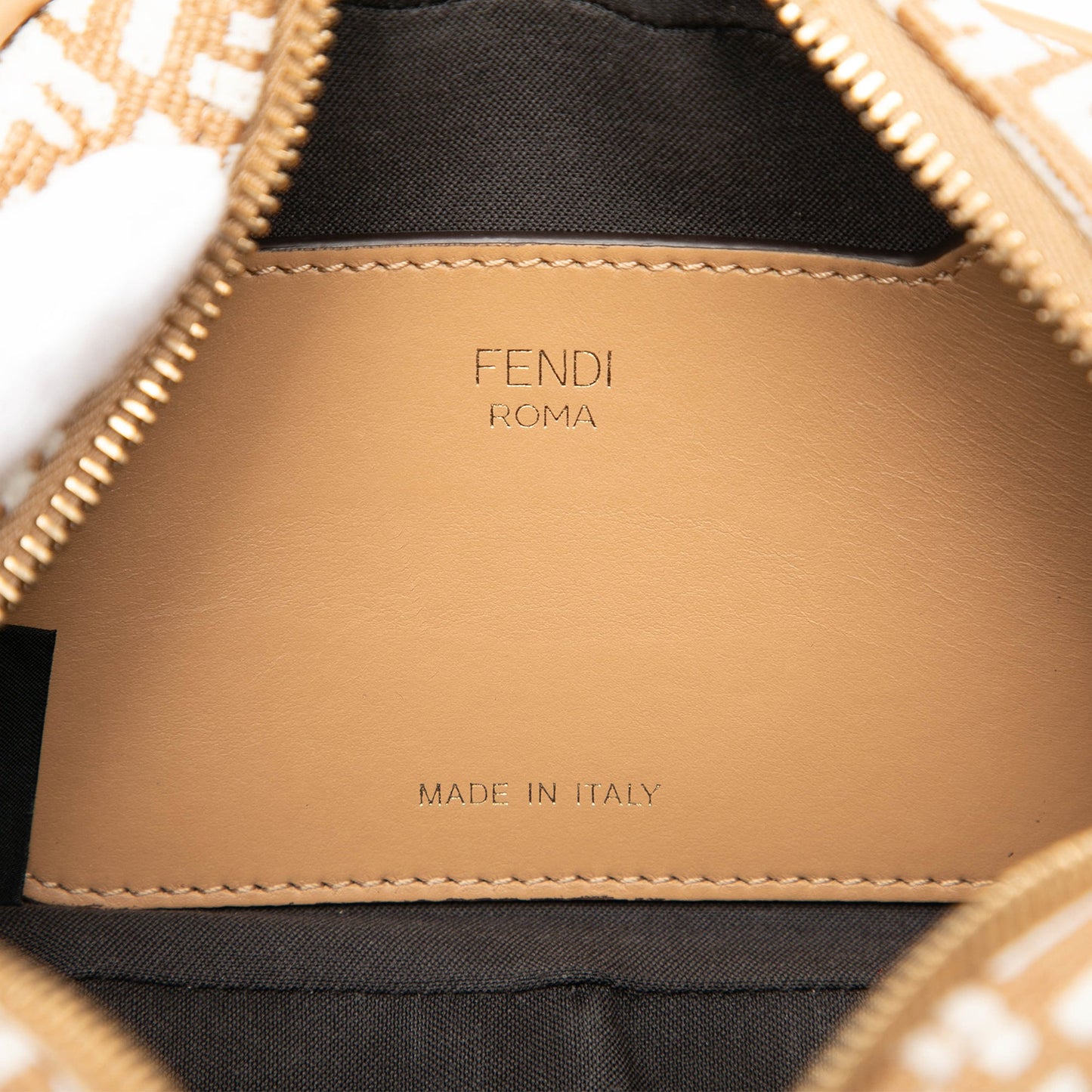 Fendi Mini Raffia FF 1974 Camera Bag
