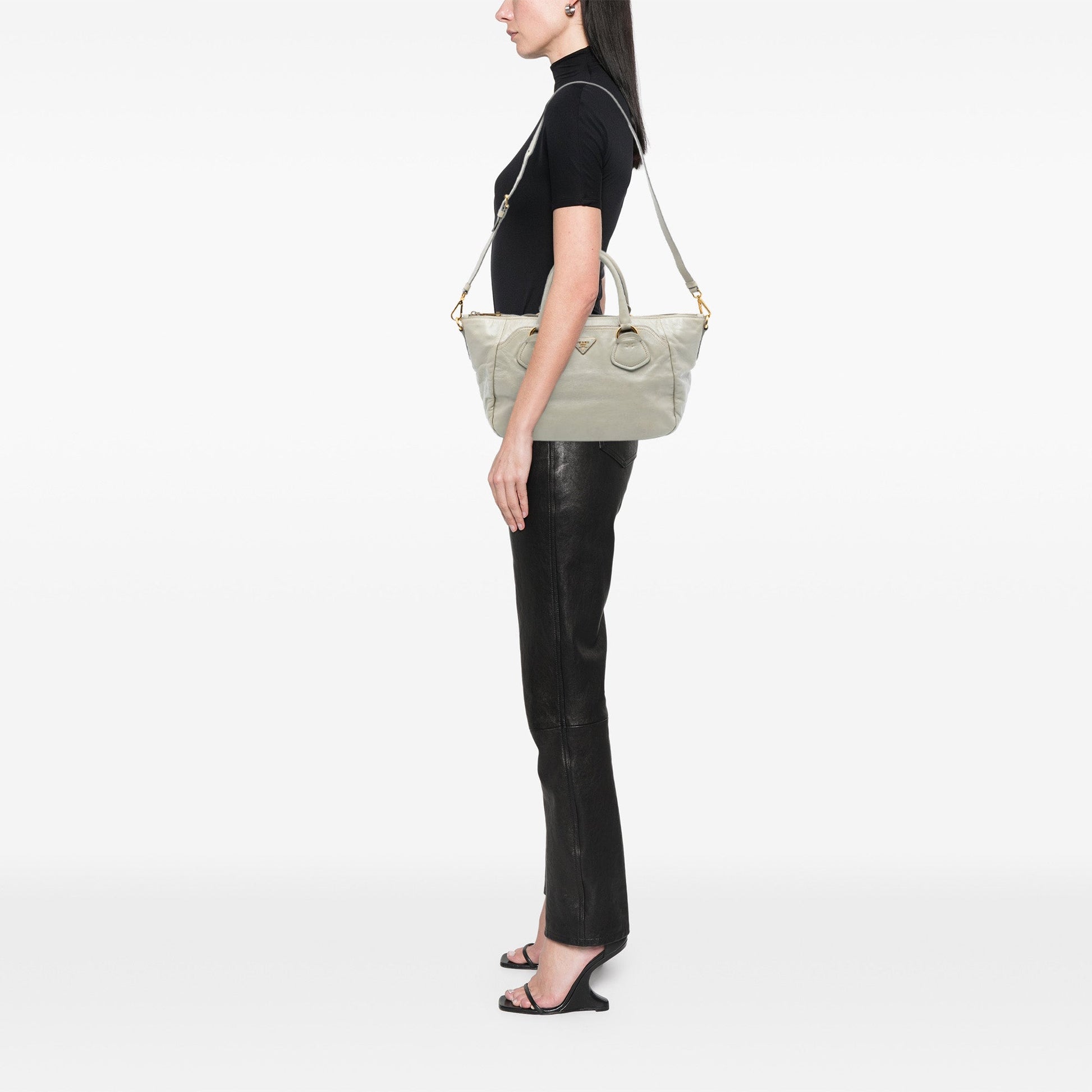 Prada Vitello Shine Satchel
