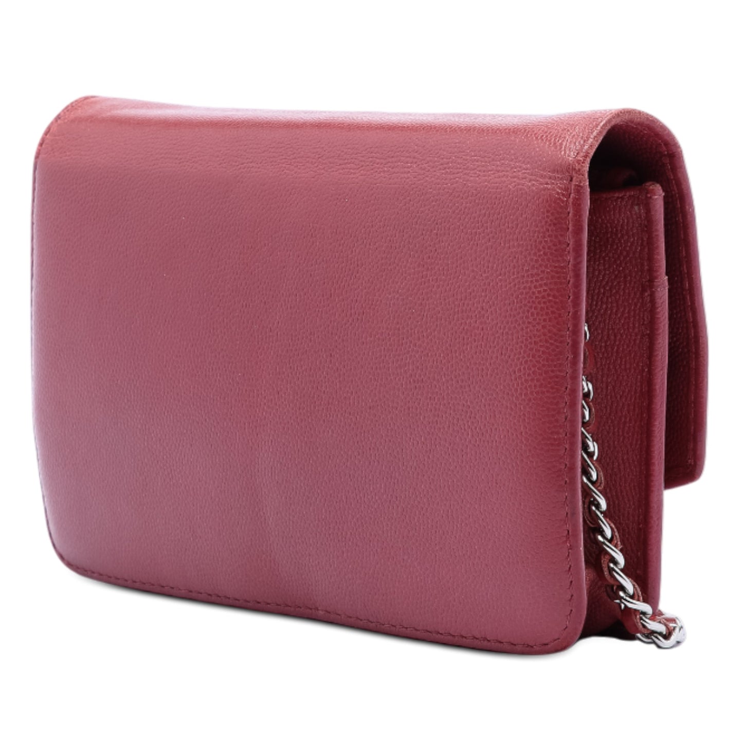 Chanel CC Caviar Sevruga Wallet On Chain