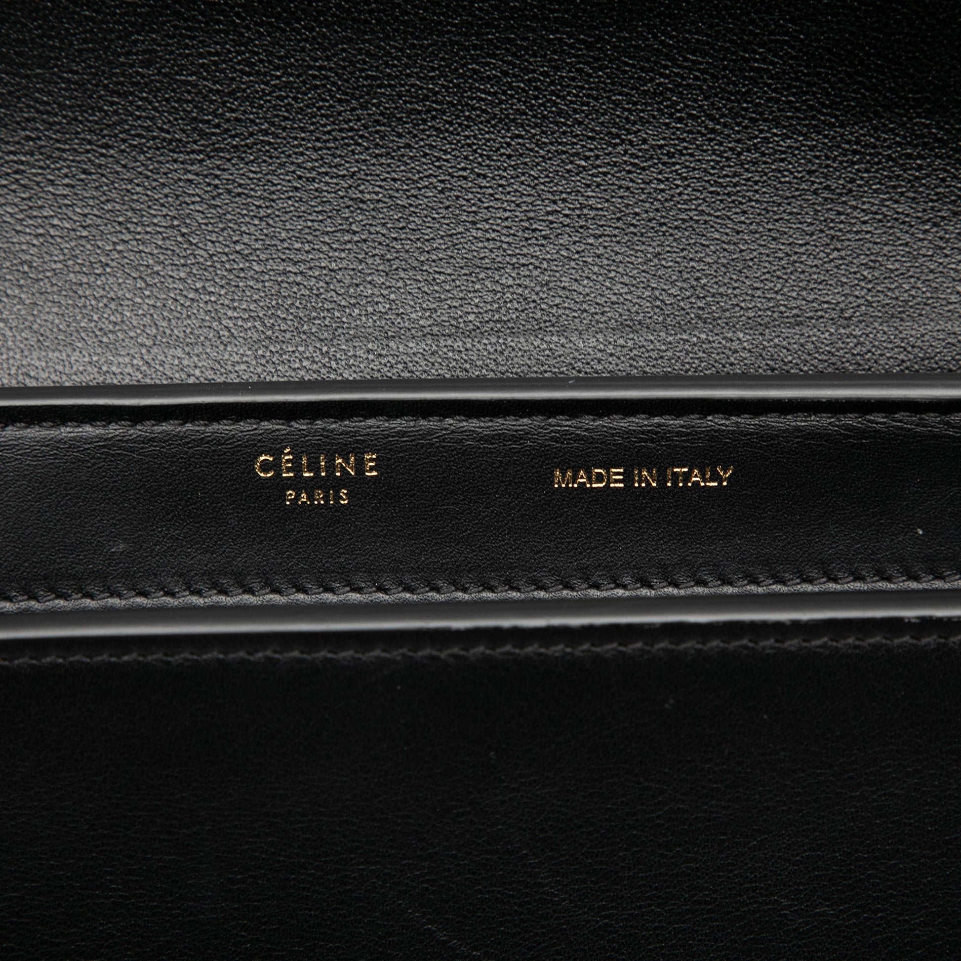 Celine Small Tricolor Calfskin and Suede Trapeze Satchel