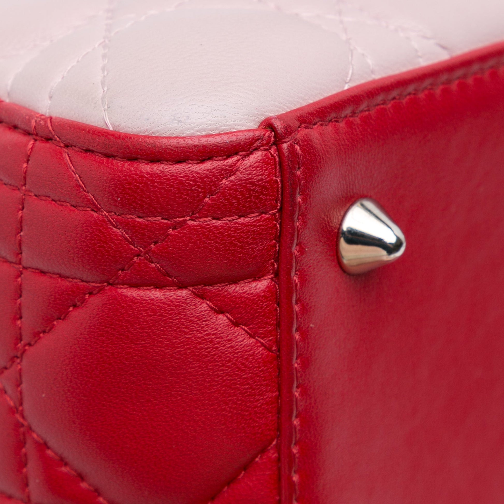 Dior Medium Tricolor Lambskin Cannage Lady Dior