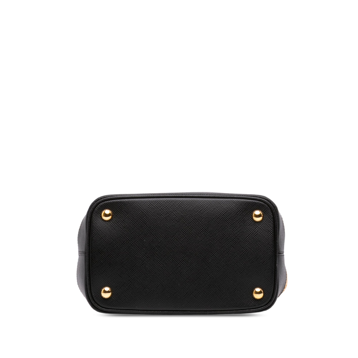 Prada Medium Saffiano Trimmed Paglia Panier Bag