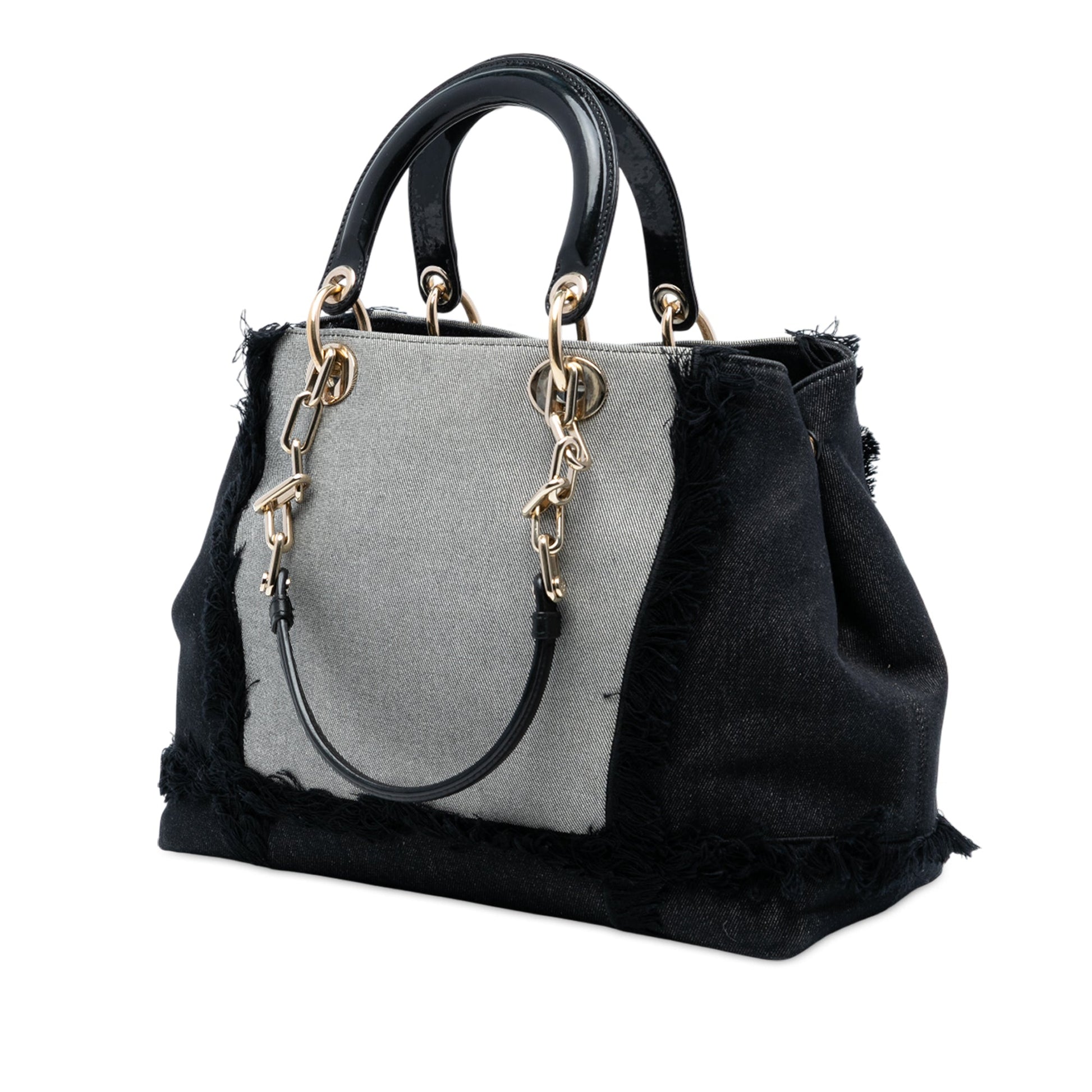 Dior Denim Patch D Light Satchel