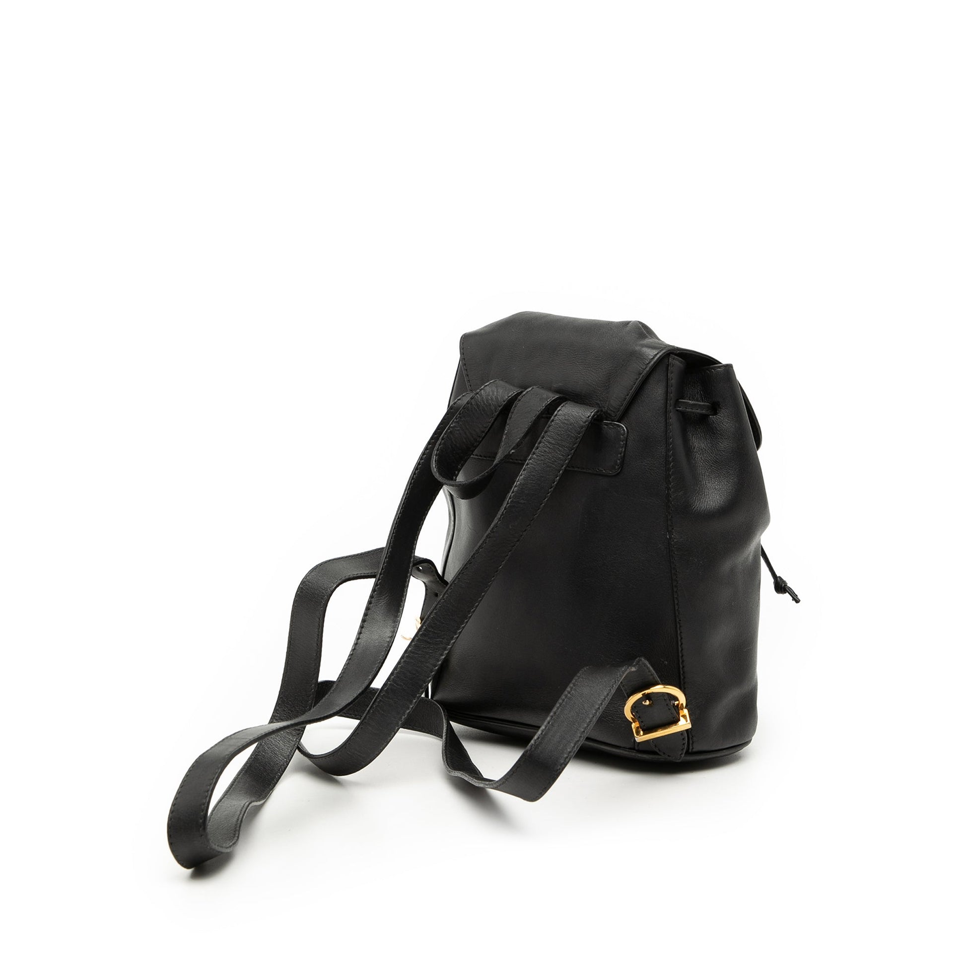 Ferragamo Leather Double Gancini Backpack