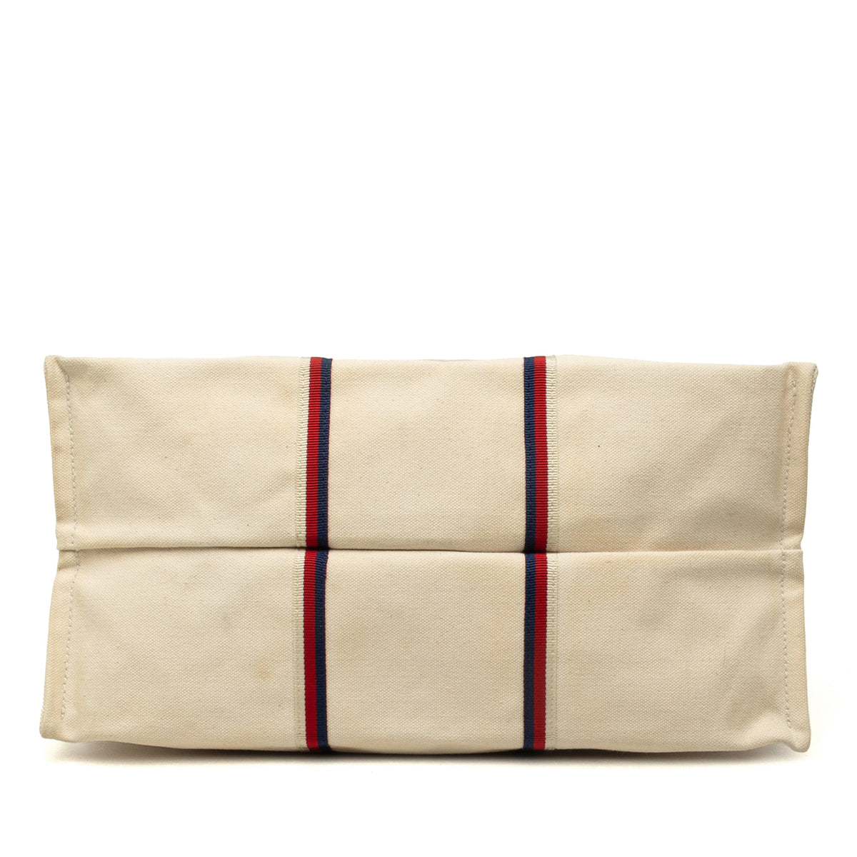 Gucci Canvas Ouroboros Vertical Tote — Beige