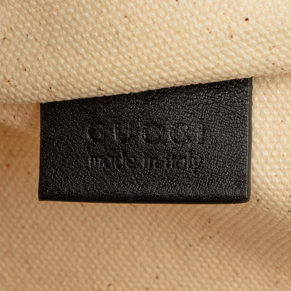 Gucci Canvas Ouroboros Vertical Tote — Beige