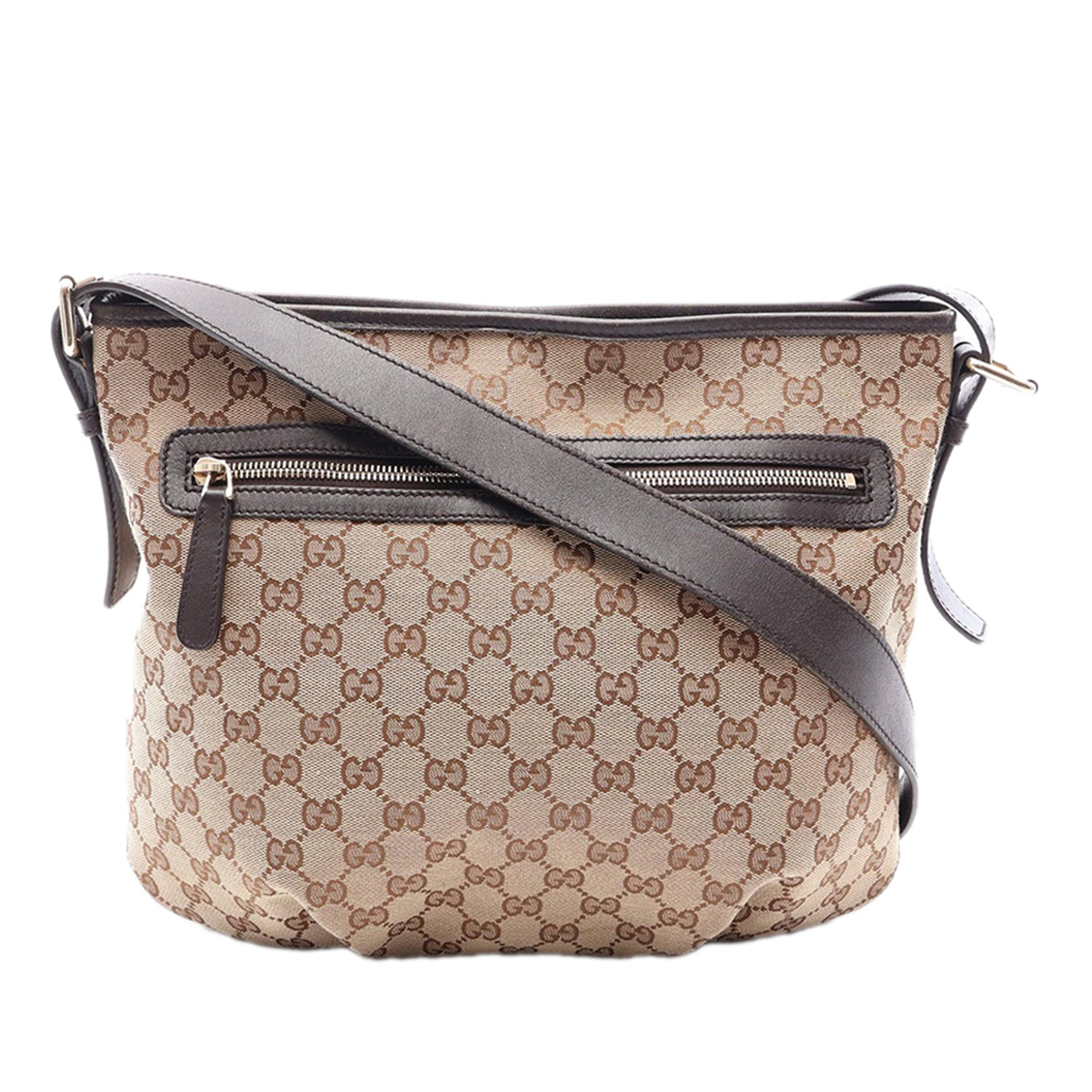 Gucci GG Canvas Crossbody — Beige