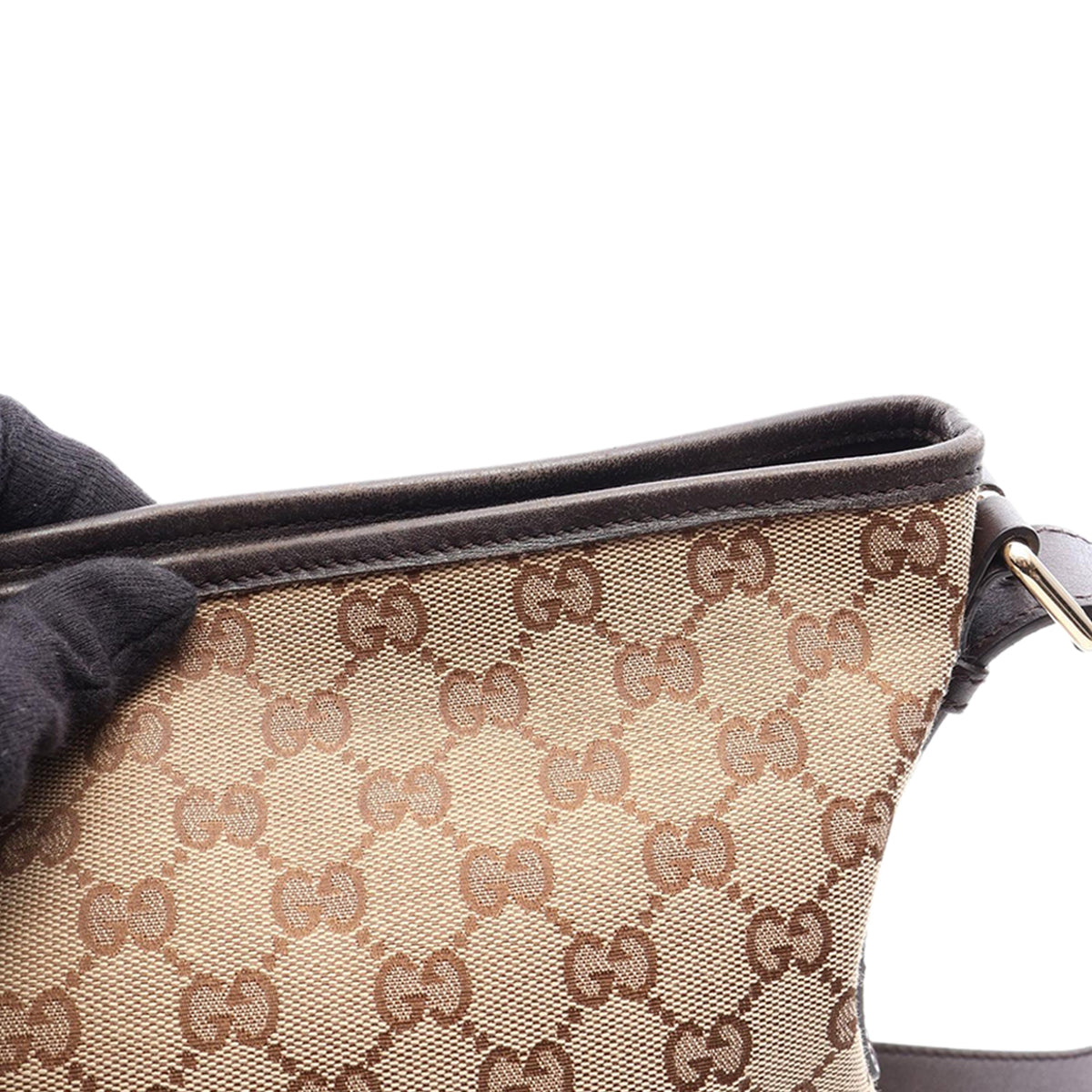 Gucci GG Canvas Crossbody — Beige