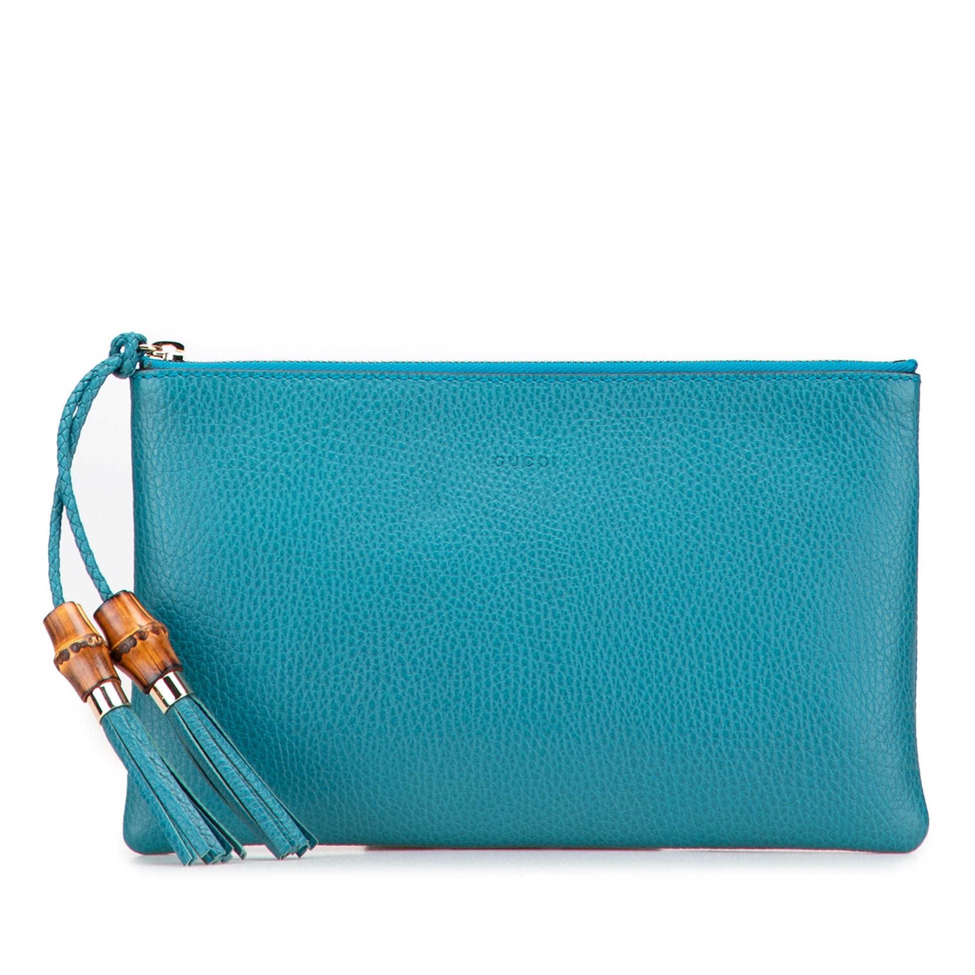 Gucci Calfskin Bamboo Clutch