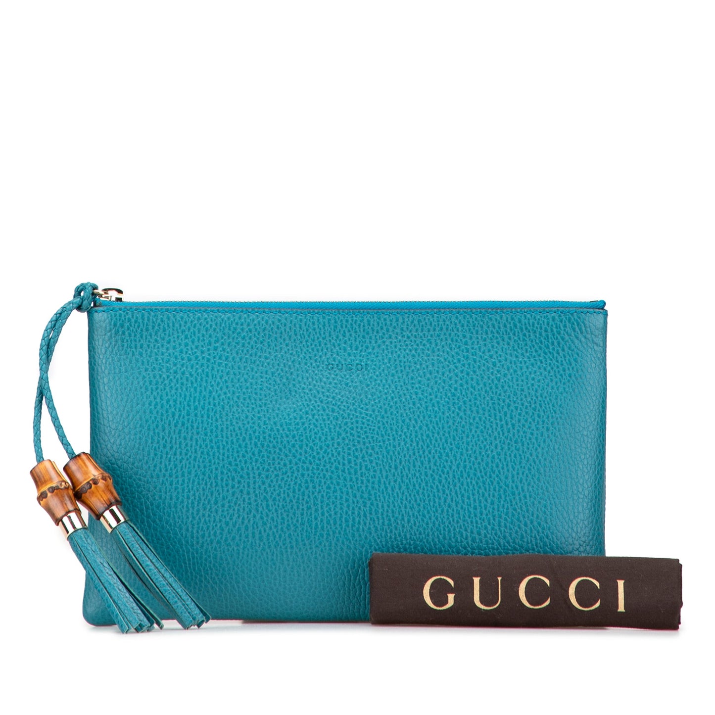 Gucci Calfskin Bamboo Clutch