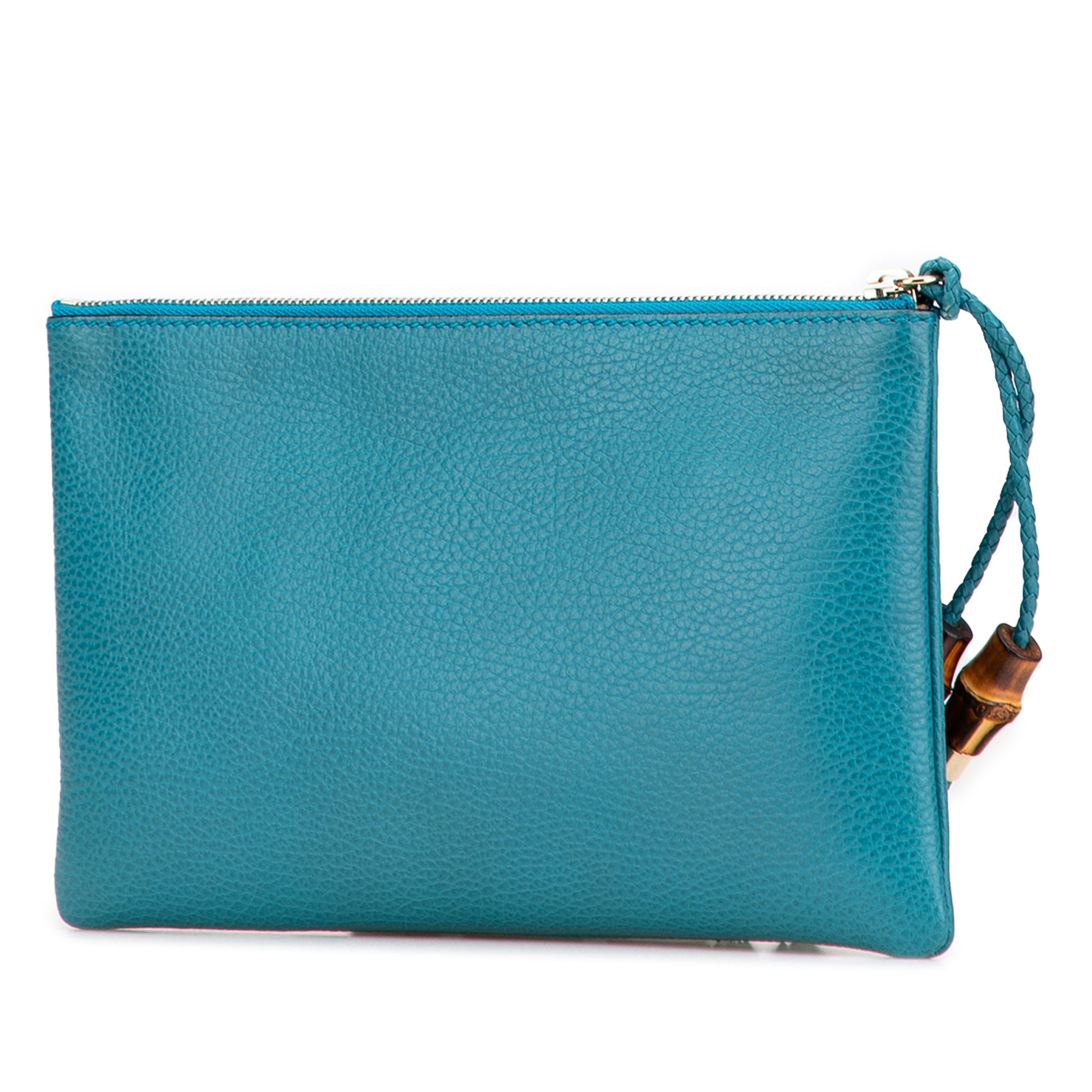 Gucci Calfskin Bamboo Clutch